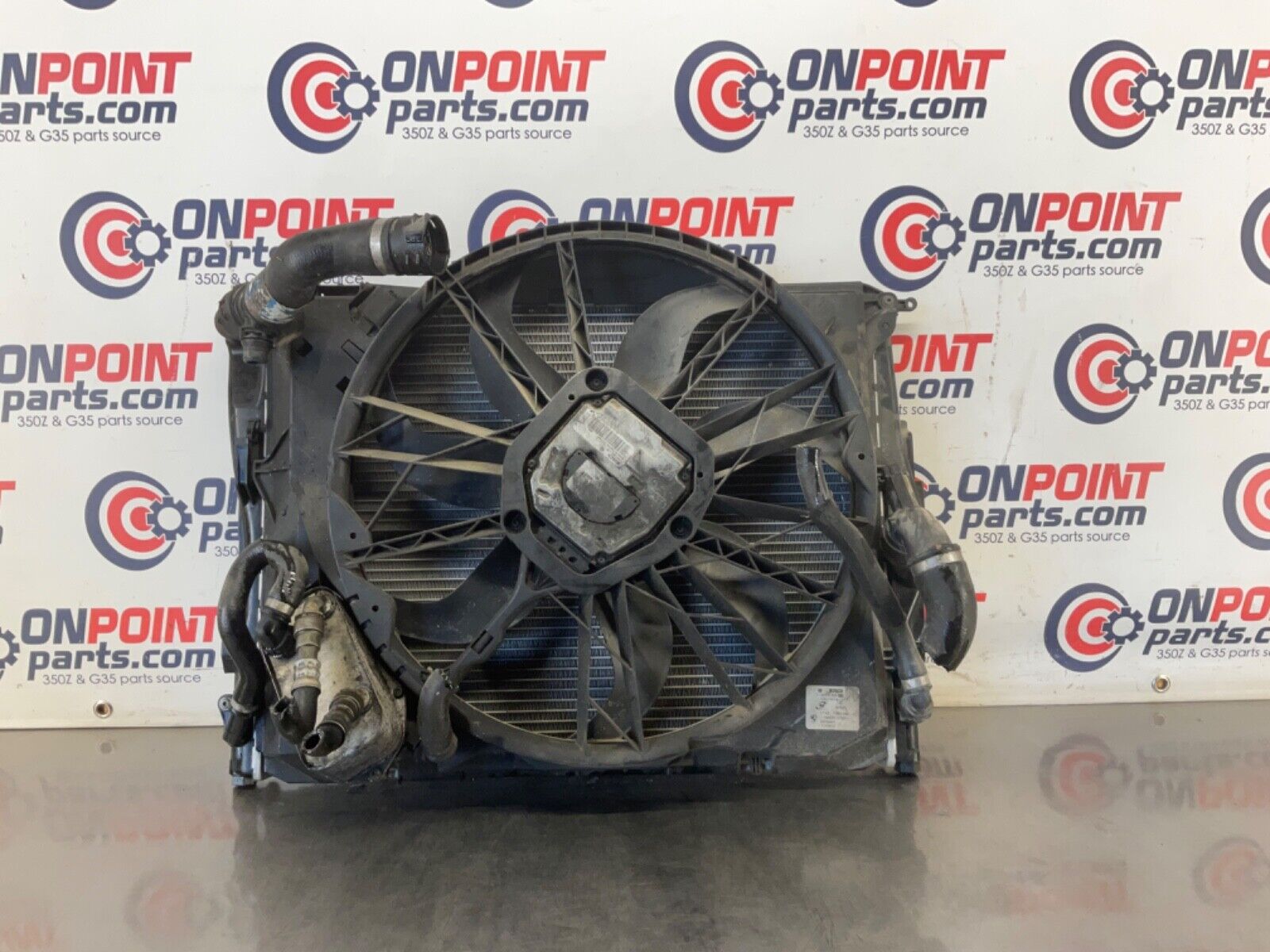 2006 BMW E90 330i Radiator and Cooling Fan OEM 12BF1E0 - On Point Parts Inc