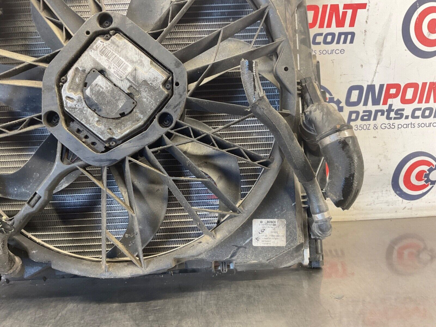 2006 BMW E90 330i Radiator and Cooling Fan OEM 12BF1E0 - On Point Parts Inc