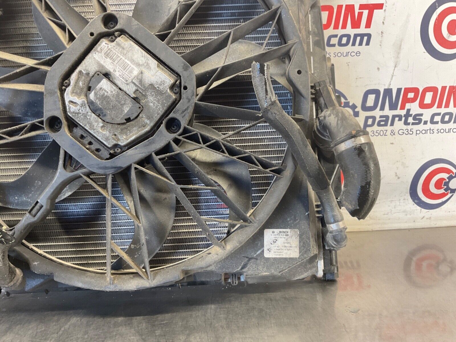2006 BMW E90 330i Radiator and Cooling Fan OEM 12BF1E0 - On Point Parts Inc