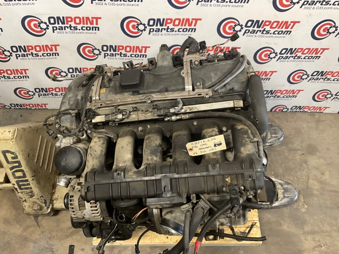 2006 BMW E90 330i N52 3.0L V6 Automatic RWD Engine 129k OEM 12BF1E0 - On Point Parts Inc