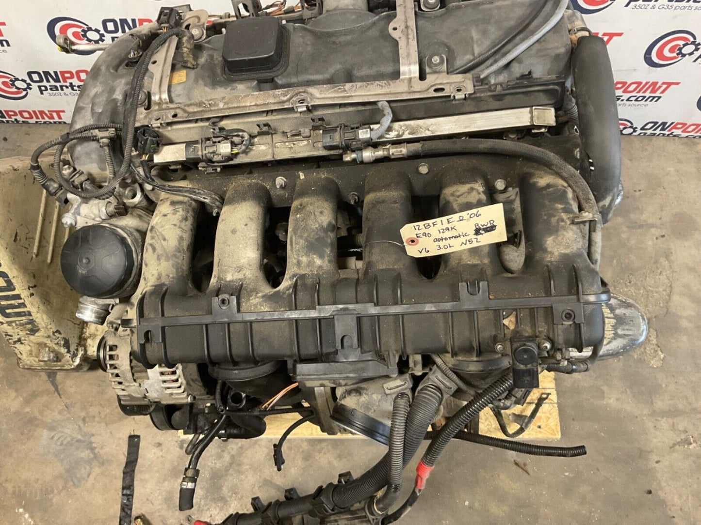 2006 BMW E90 330i N52 3.0L V6 Automatic RWD Engine 129k OEM 12BF1E0 - On Point Parts Inc