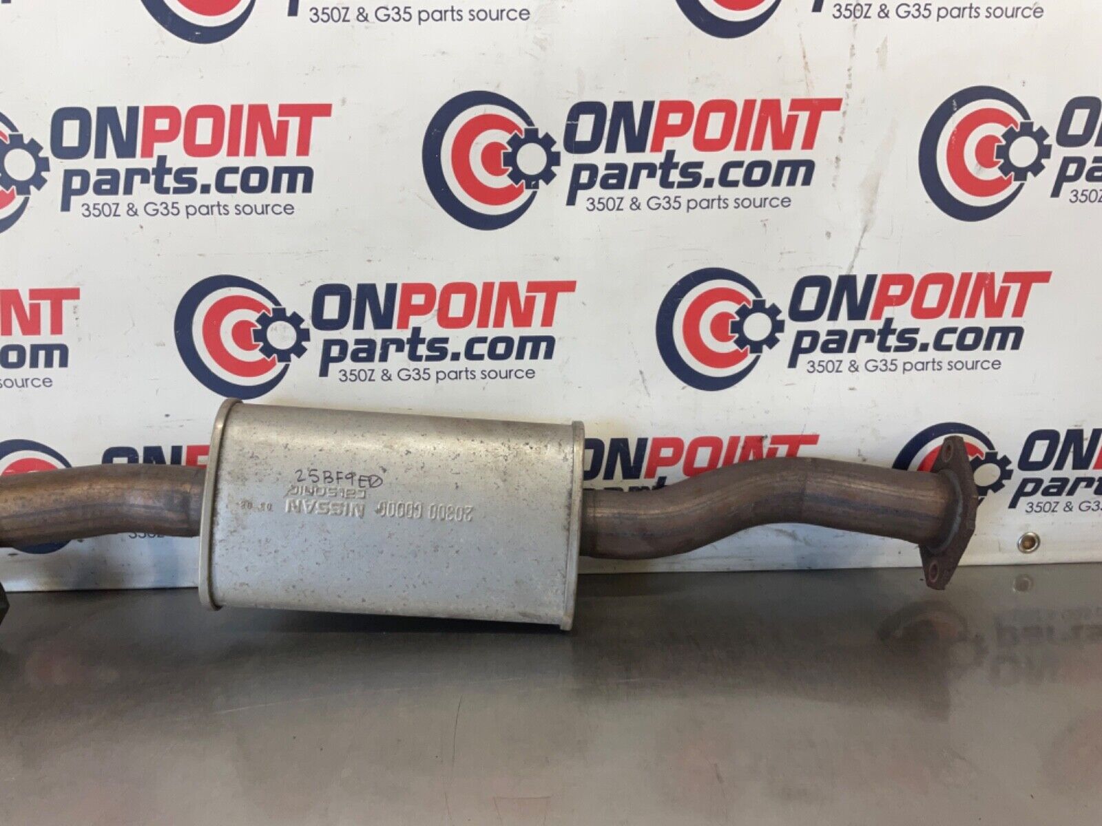 2004 Nissan 350Z Exhaust Midpipe Muffler OEM 25BF9E0 - On Point Parts Inc