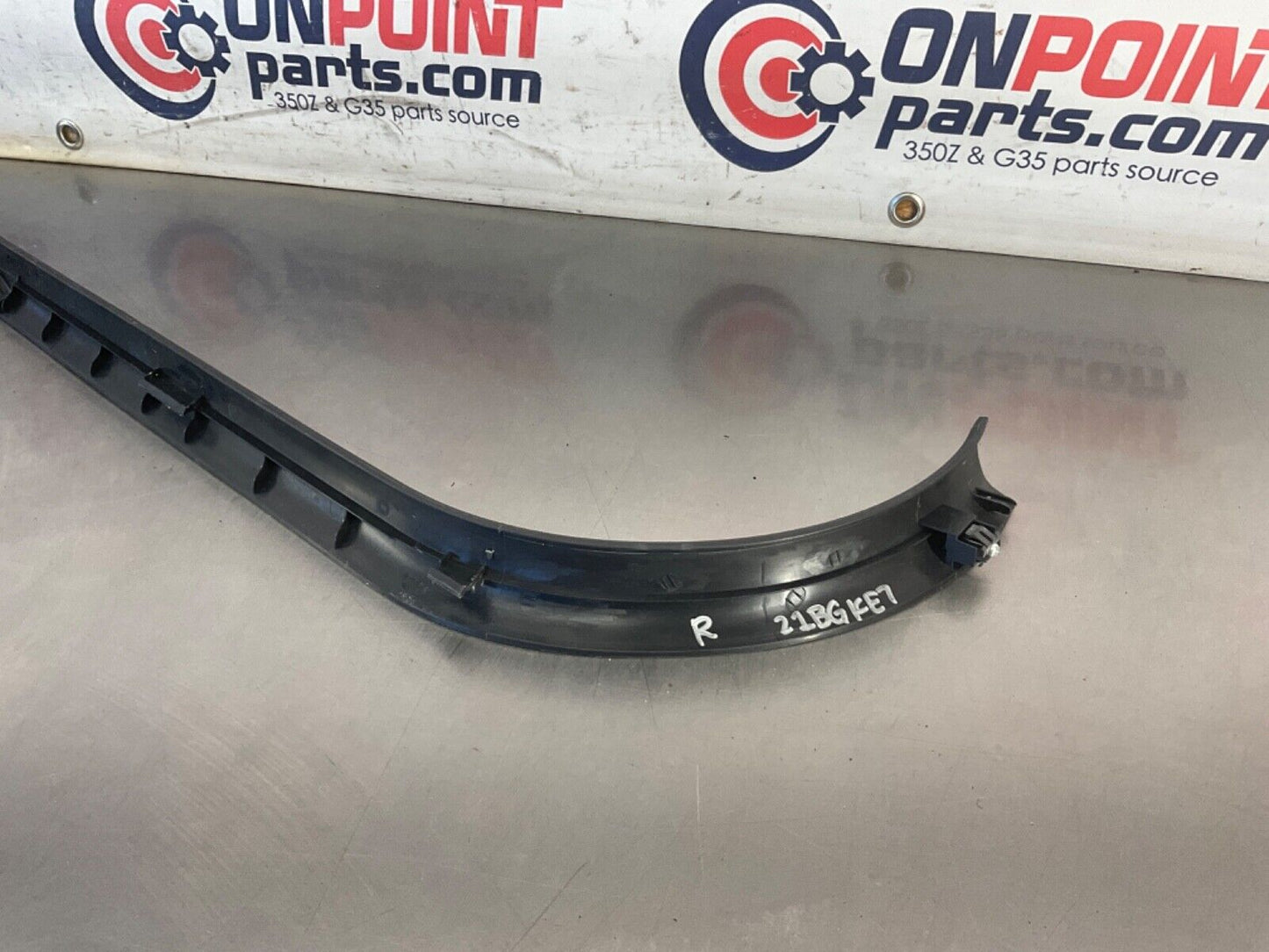2007 Nissan Z33 350Z Passenger Right Door Threshold Sill Trim  OEM 21BGKE7 - On Point Parts Inc