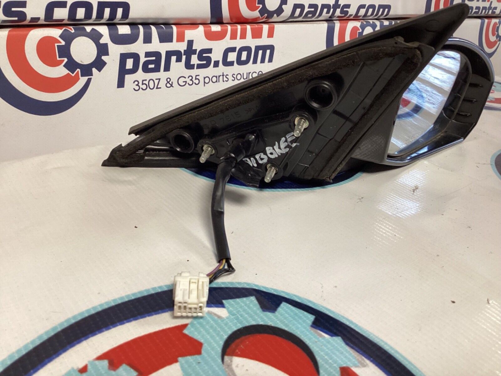 2007 Nissan Z33 350Z Passenger Right Power Side View Mirror OEM 21BGKEE - On Point Parts Inc