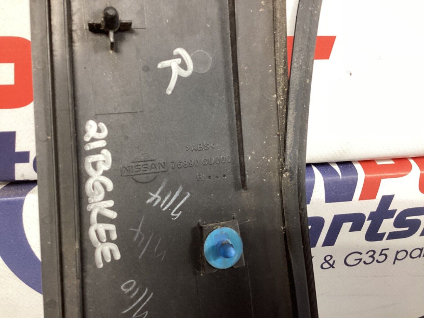 2007 Nissan Z33 350Z Passenger Right Exterior B Pillar Trim 76890 OEM 21BGKEE - On Point Parts Inc