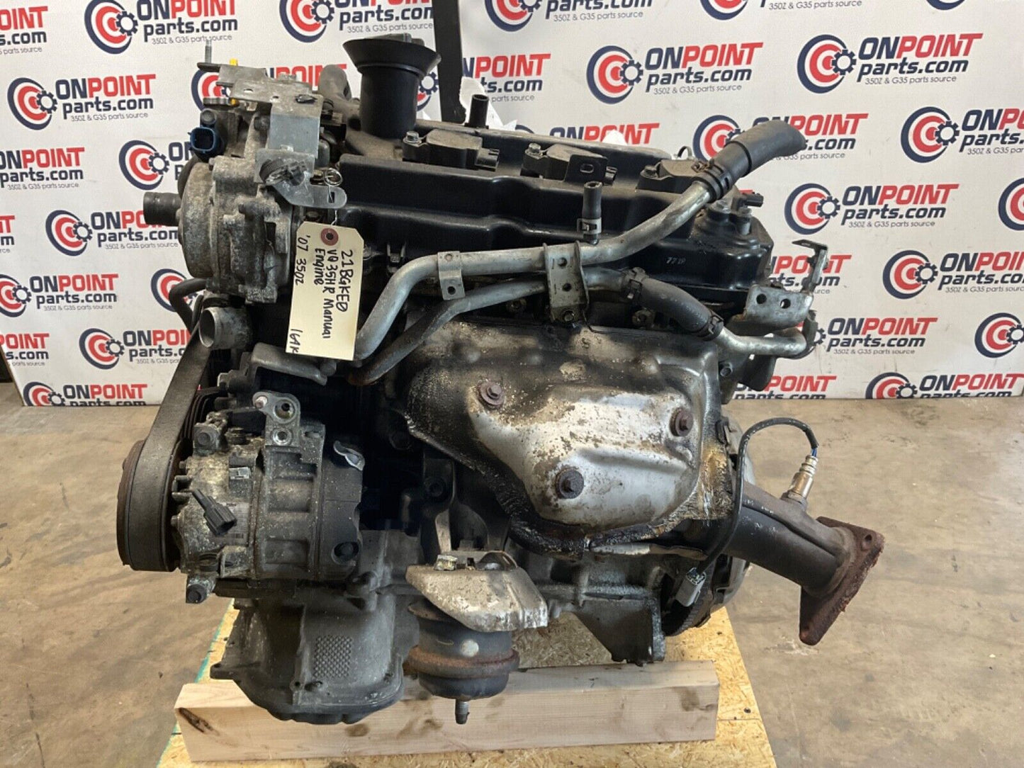 2007 Nissan Z33 350Z VQ35HR Manual 6 Speed Engine 164k OEM 21BGKE0 - On Point Parts Inc