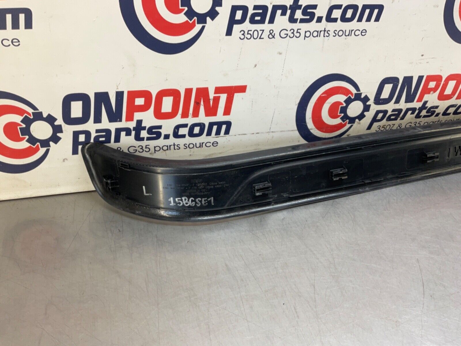 2009 BMW E92 335i Driver Left Door Threshold Kickplate Trim OEM 15BGSE7 - On Point Parts Inc
