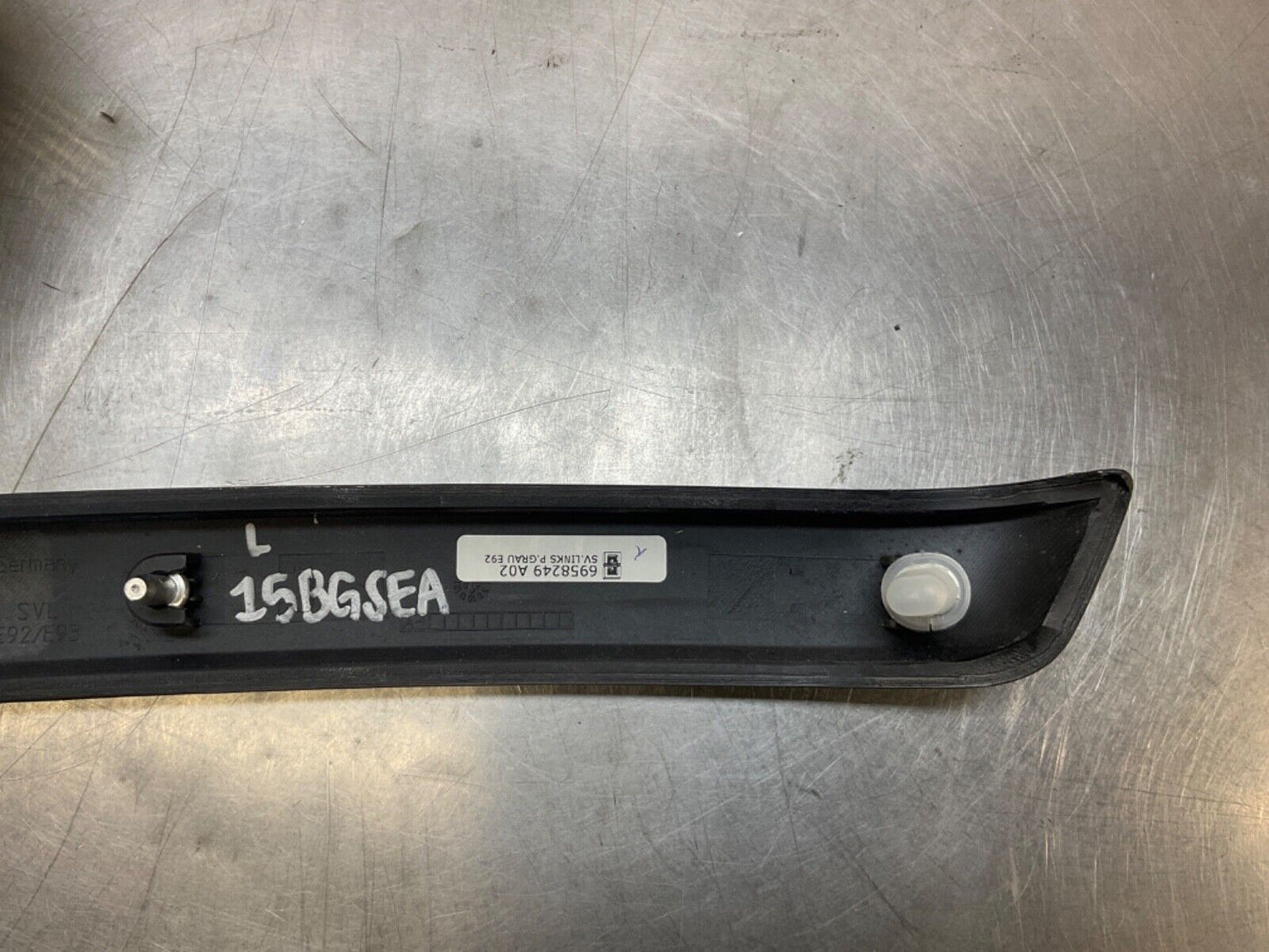 2009 BMW E92 335i Driver Rear Gray Poplar Wood Door Trim 6958249-A02 OEM 15BGSEA - On Point Parts Inc