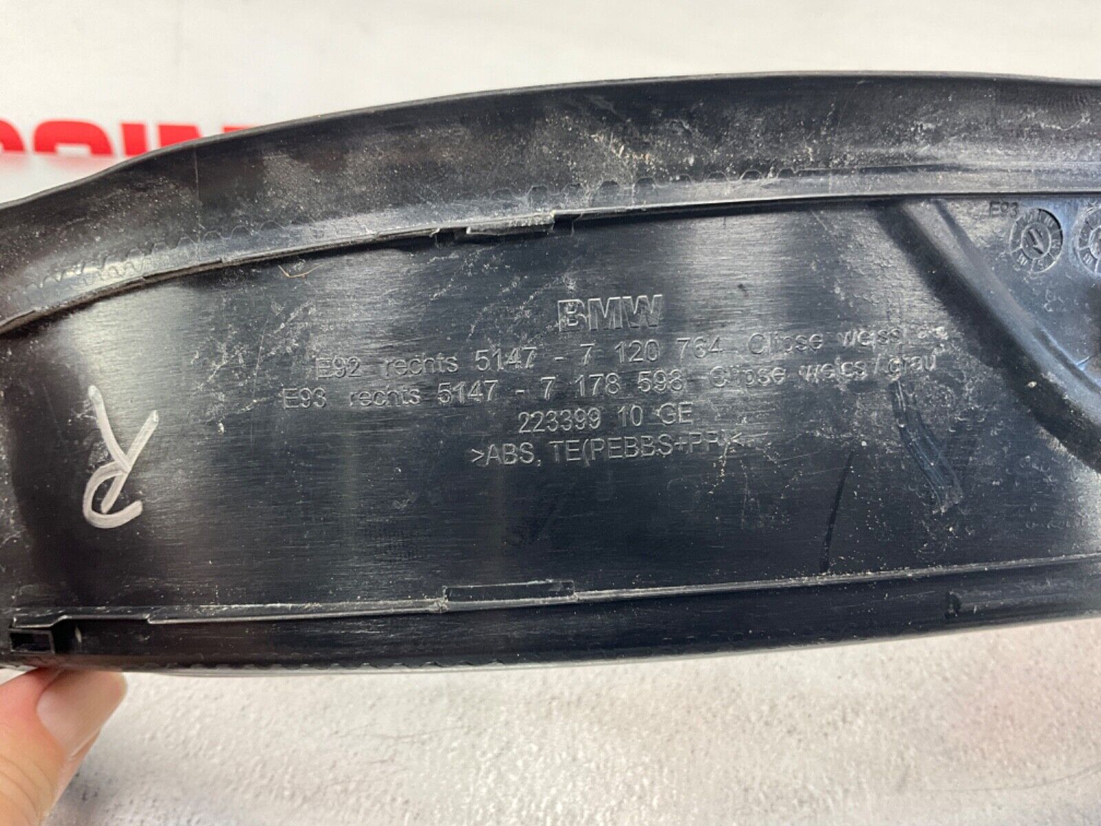 2009 BMW E92 335i Coupe Passenger Right Door Sill Kick Plate Trim OEM 15BGSE7 - On Point Parts Inc
