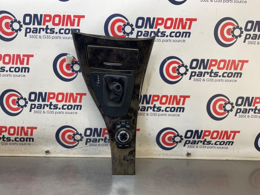 2009 BMW E92 335i Gray Poplar Grain Gear Shifter Bezel with iDrive OEM 15BGSE7 - On Point Parts Inc