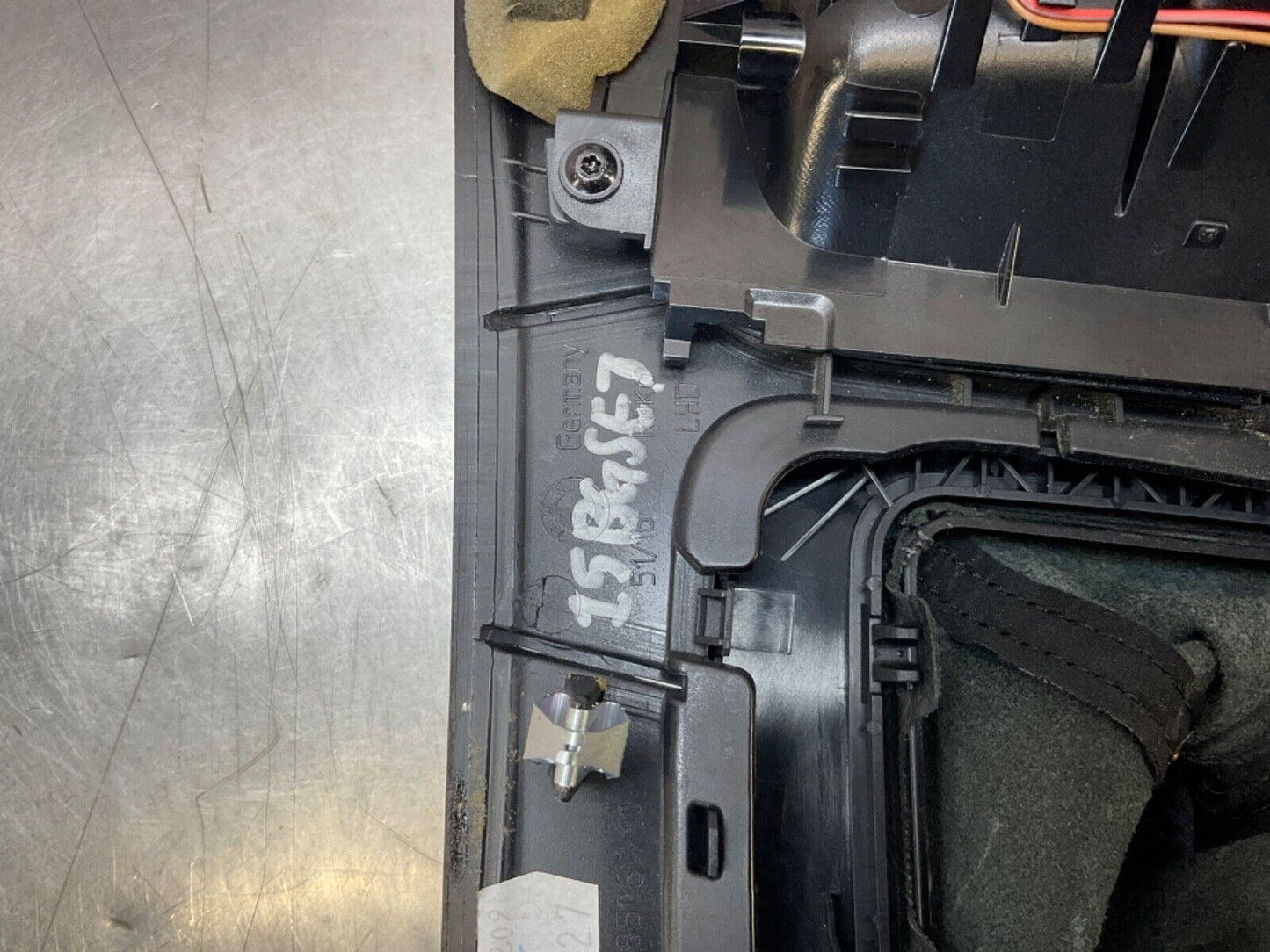 2009 BMW E92 335i Gray Poplar Grain Gear Shifter Bezel with iDrive OEM 15BGSE7 - On Point Parts Inc