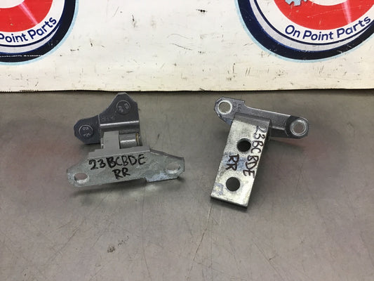 2012 Infiniti G37 Passenger Right Rear Door Hinges OEM 23BCBDE - On Point Parts Inc
