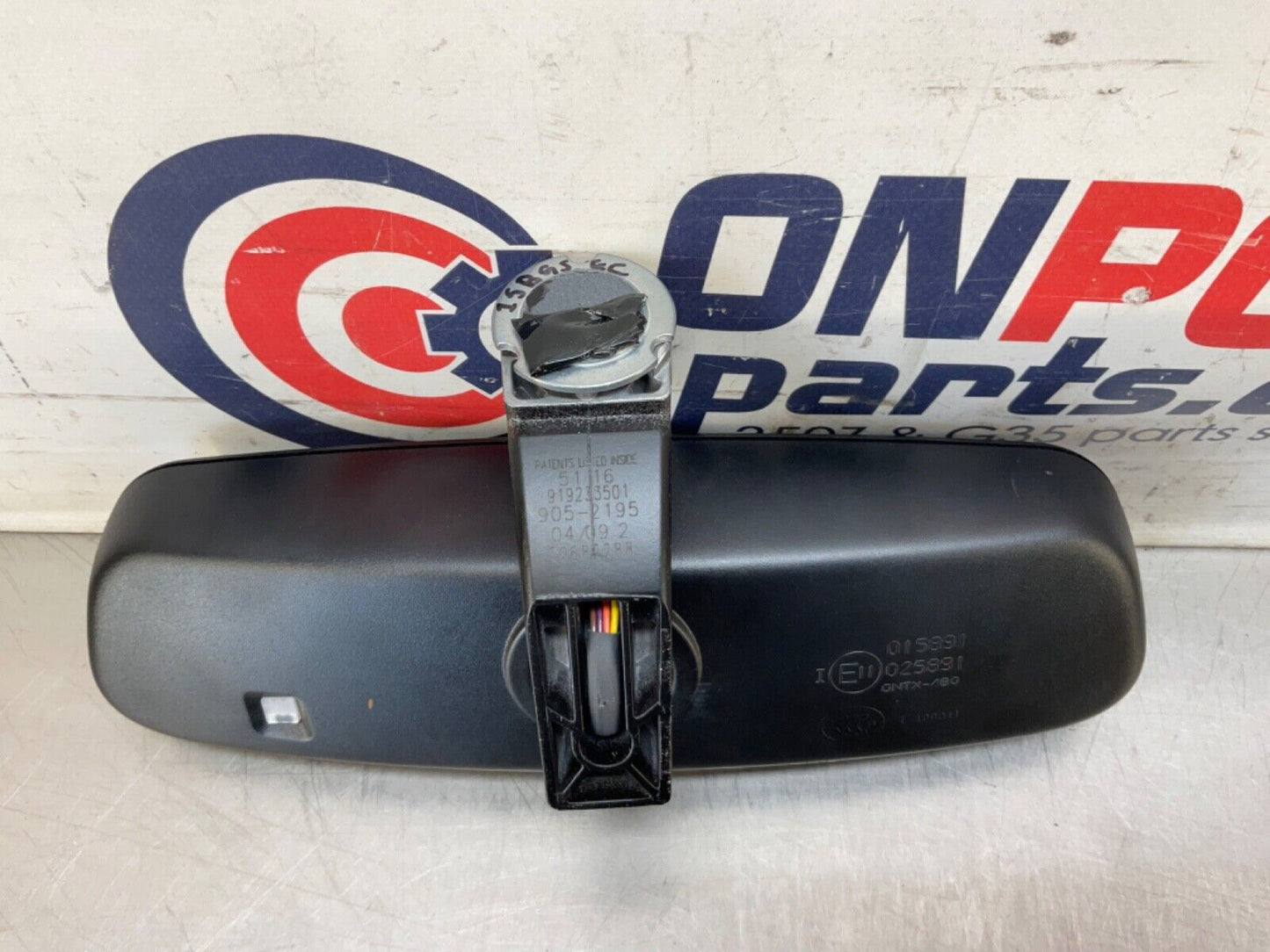 2009 BMW E92 335i Rear View Mirror with Compass and Home Link OEM 15BGSEC - On Point Parts Inc