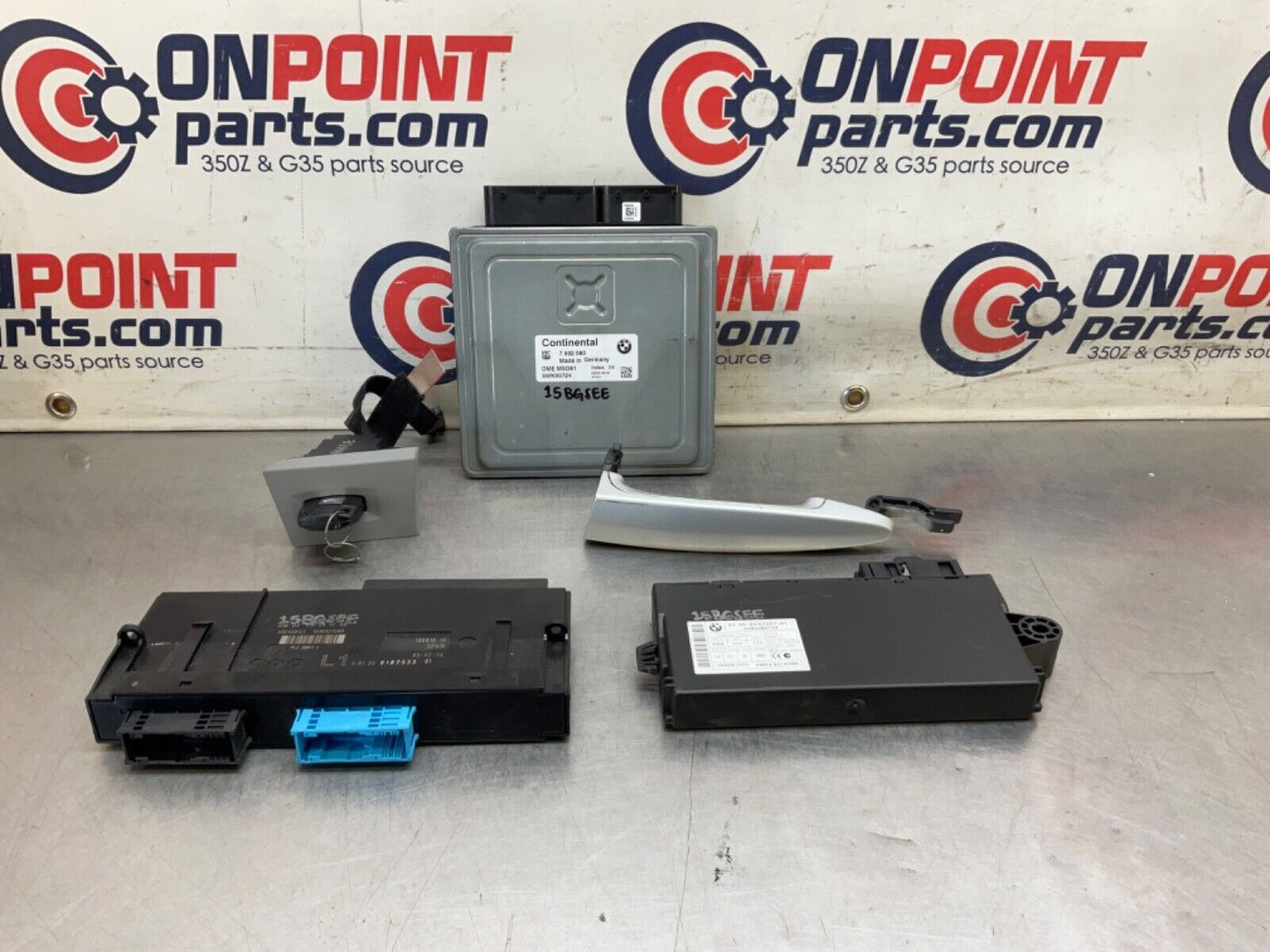2009 BMW E92 335i Key Set BCM ECM Wireless Key Lock and Anti Theft OEM 15BGSEE - On Point Parts Inc