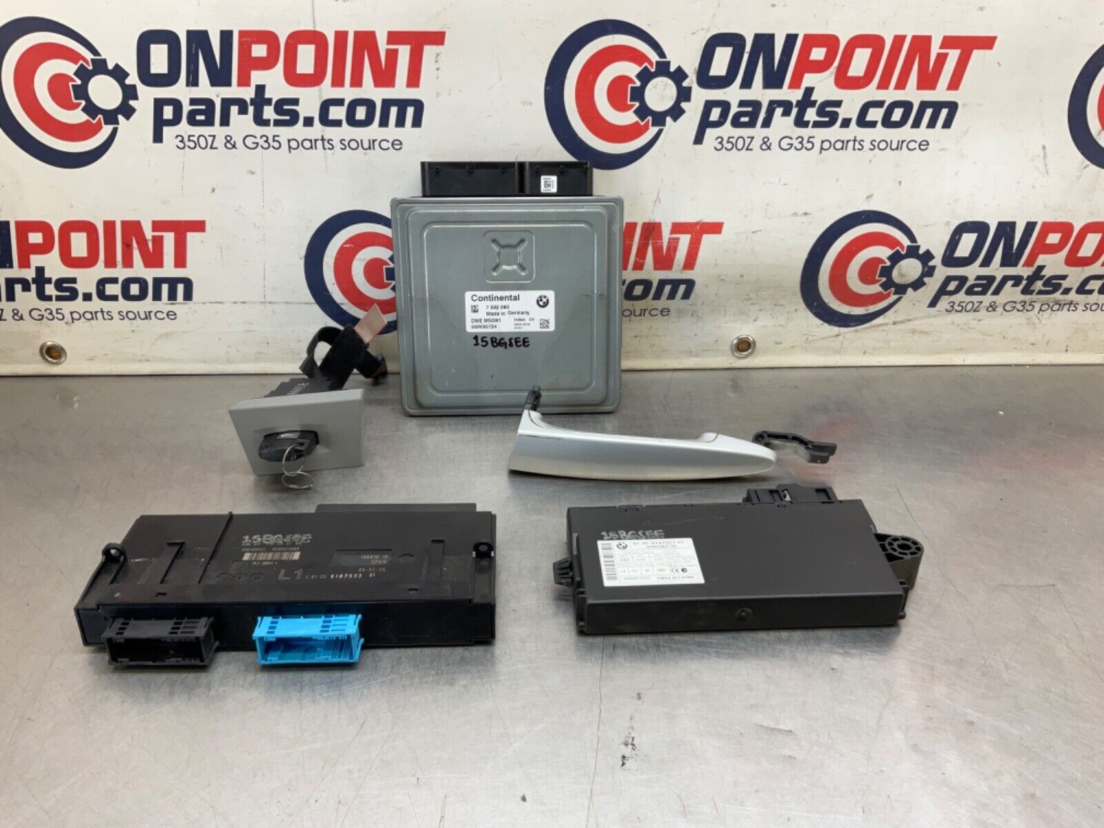 2009 BMW E92 335i Key Set BCM ECM Wireless Key Lock and Anti Theft OEM 15BGSEE - On Point Parts Inc
