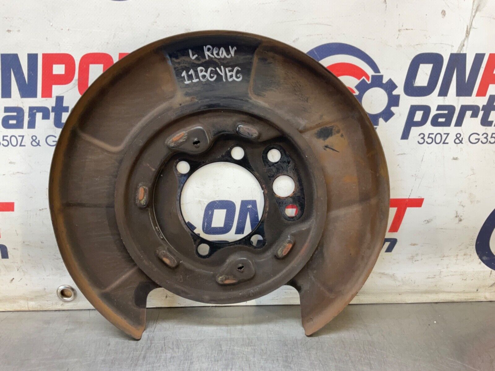 2007 Infiniti V35 G35 Driver Left Rear Brake Dust Cover OEM 11BGYEG - On Point Parts Inc