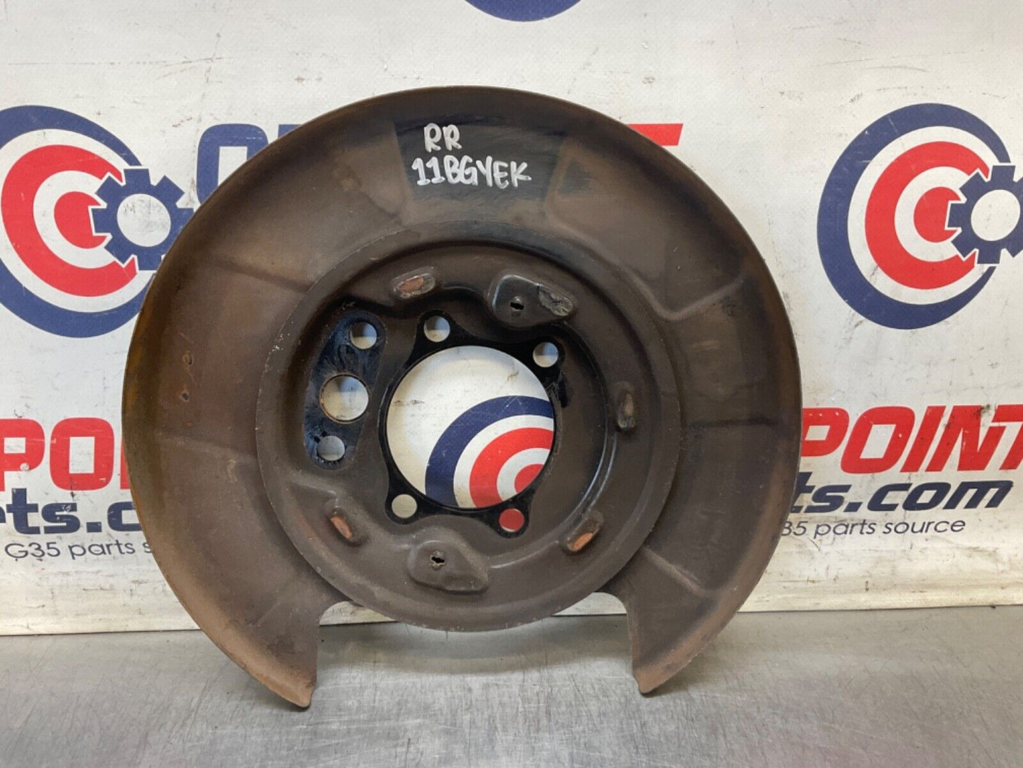 2007 Infiniti V35 G35 Passenger Right Rear Brake Dust Cover OEM 11BGYEK - On Point Parts Inc