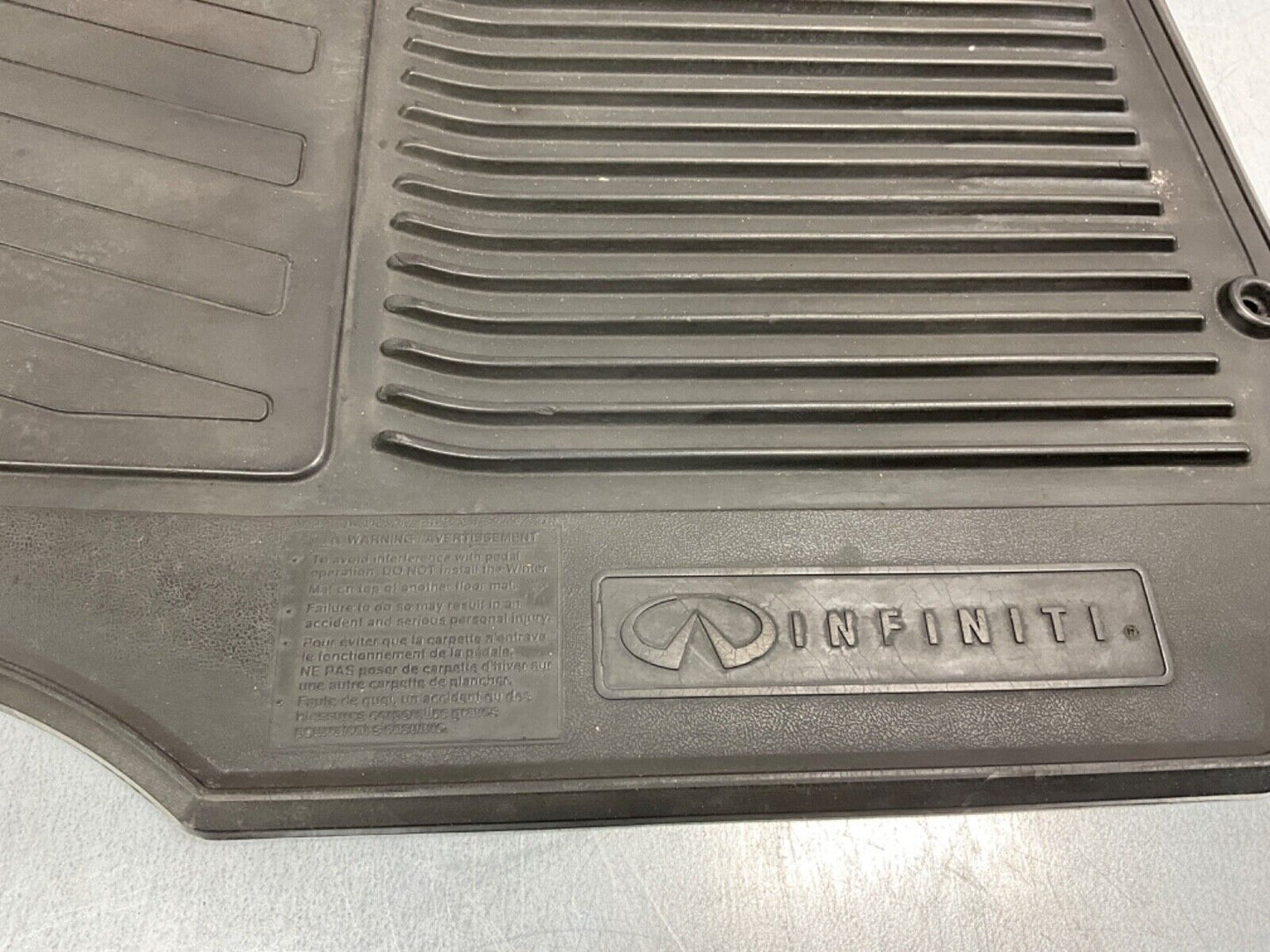 2007 Infiniti V35 G35 Coupe Front All Weather Rubber Floor Mats OEM 11BGYE9 - On Point Parts Inc