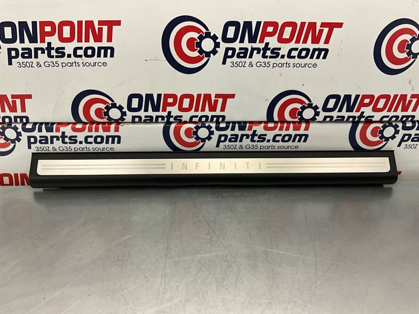 2007 Infiniti V35 G35 Passenger Right Door Threshold Kick Plate Trim OEM 11BGYE7 - On Point Parts Inc