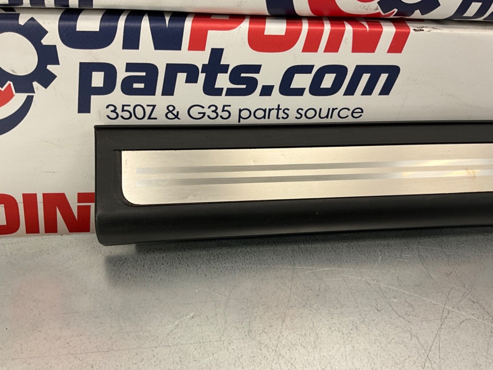 2007 Infiniti V35 G35 Passenger Right Door Threshold Kick Plate Trim OEM 11BGYE7 - On Point Parts Inc