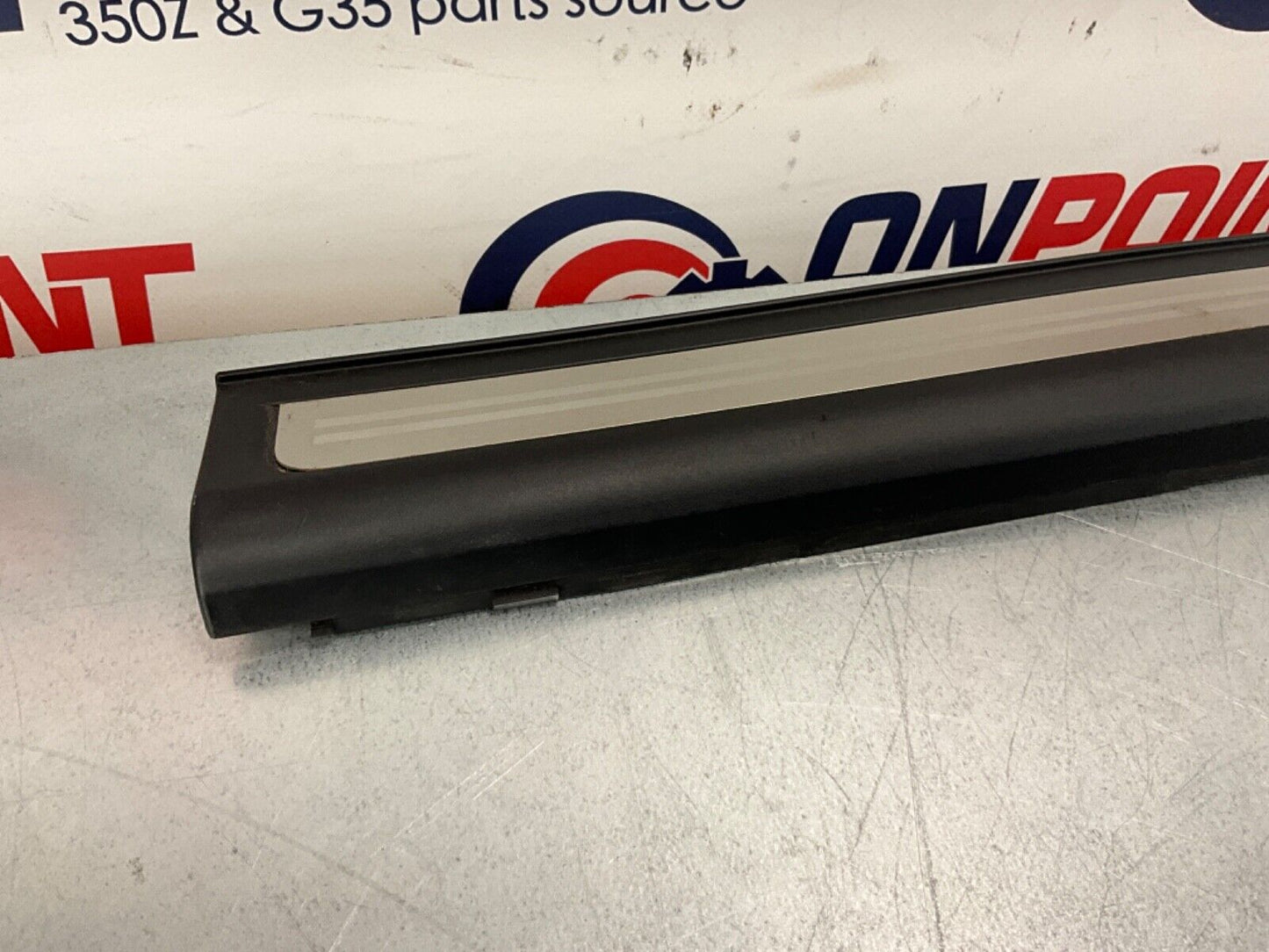 2007 Infiniti V35 G35 Passenger Right Door Threshold Kick Plate Trim OEM 11BGYE7 - On Point Parts Inc