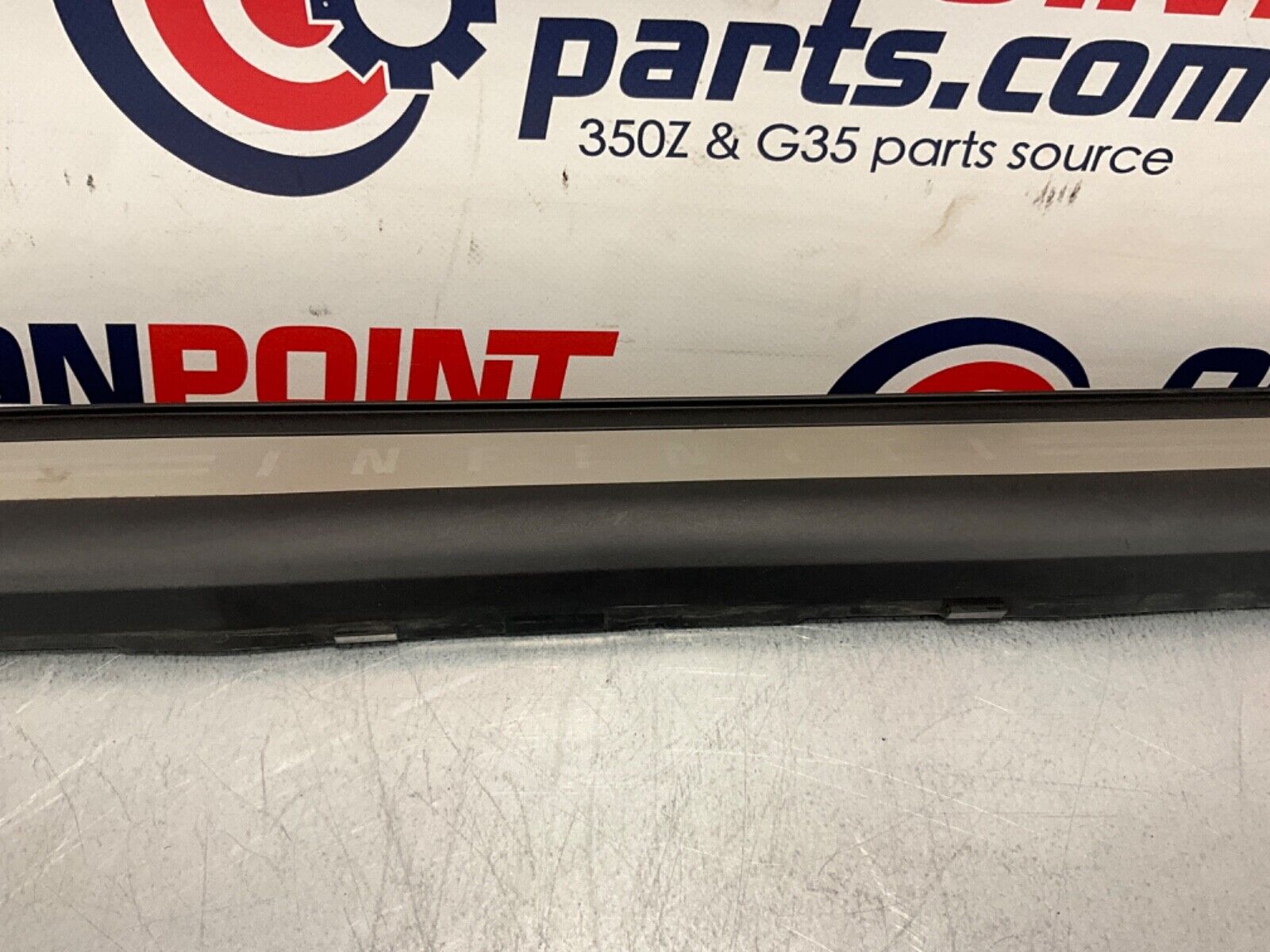 2007 Infiniti V35 G35 Passenger Right Door Threshold Kick Plate Trim OEM 11BGYE7 - On Point Parts Inc
