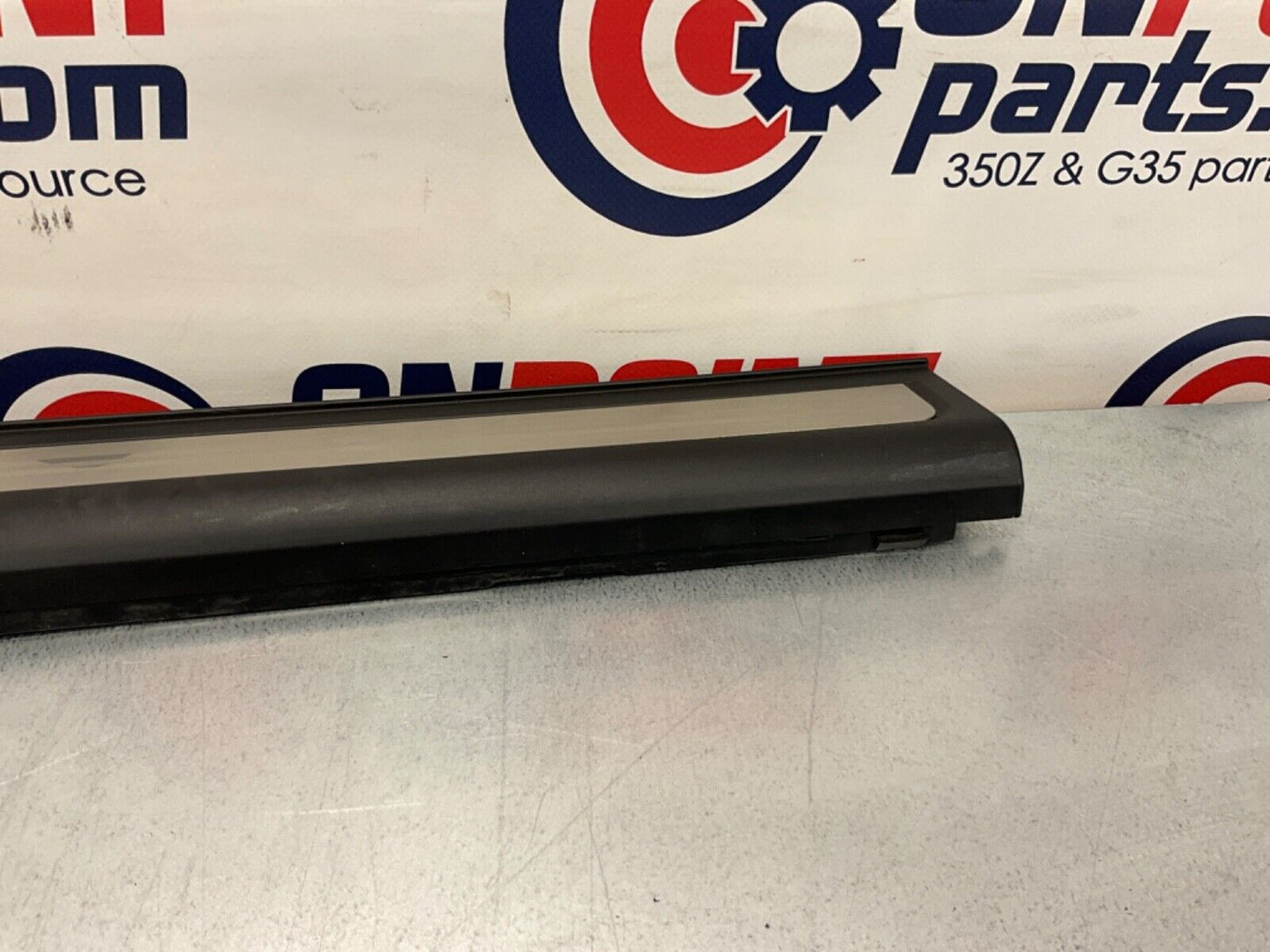 2007 Infiniti V35 G35 Passenger Right Door Threshold Kick Plate Trim OEM 11BGYE7 - On Point Parts Inc