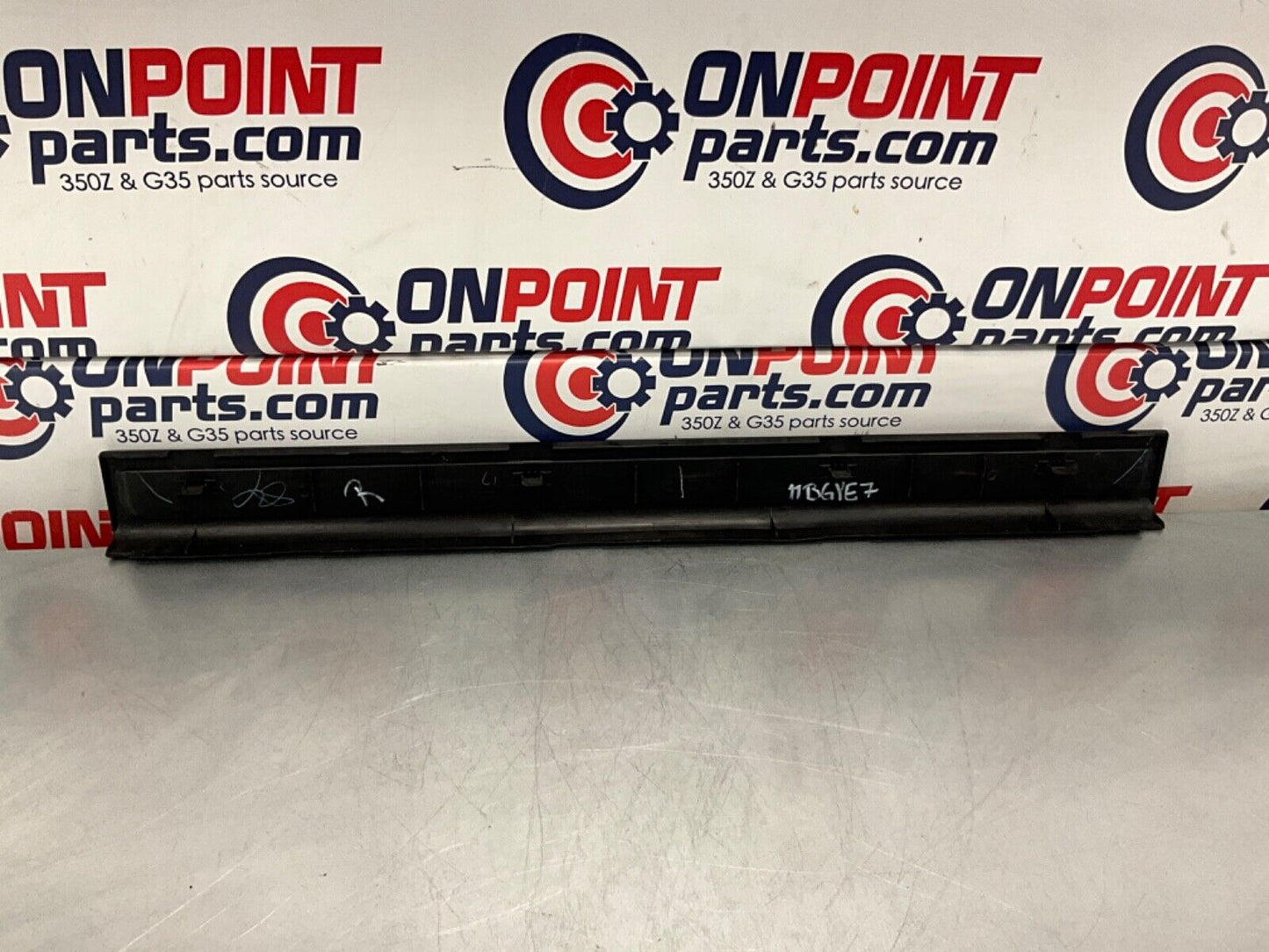2007 Infiniti V35 G35 Passenger Right Door Threshold Kick Plate Trim OEM 11BGYE7 - On Point Parts Inc