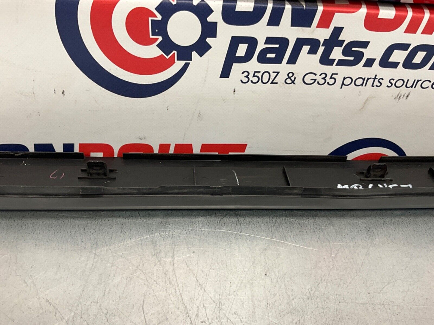 2007 Infiniti V35 G35 Passenger Right Door Threshold Kick Plate Trim OEM 11BGYE7 - On Point Parts Inc