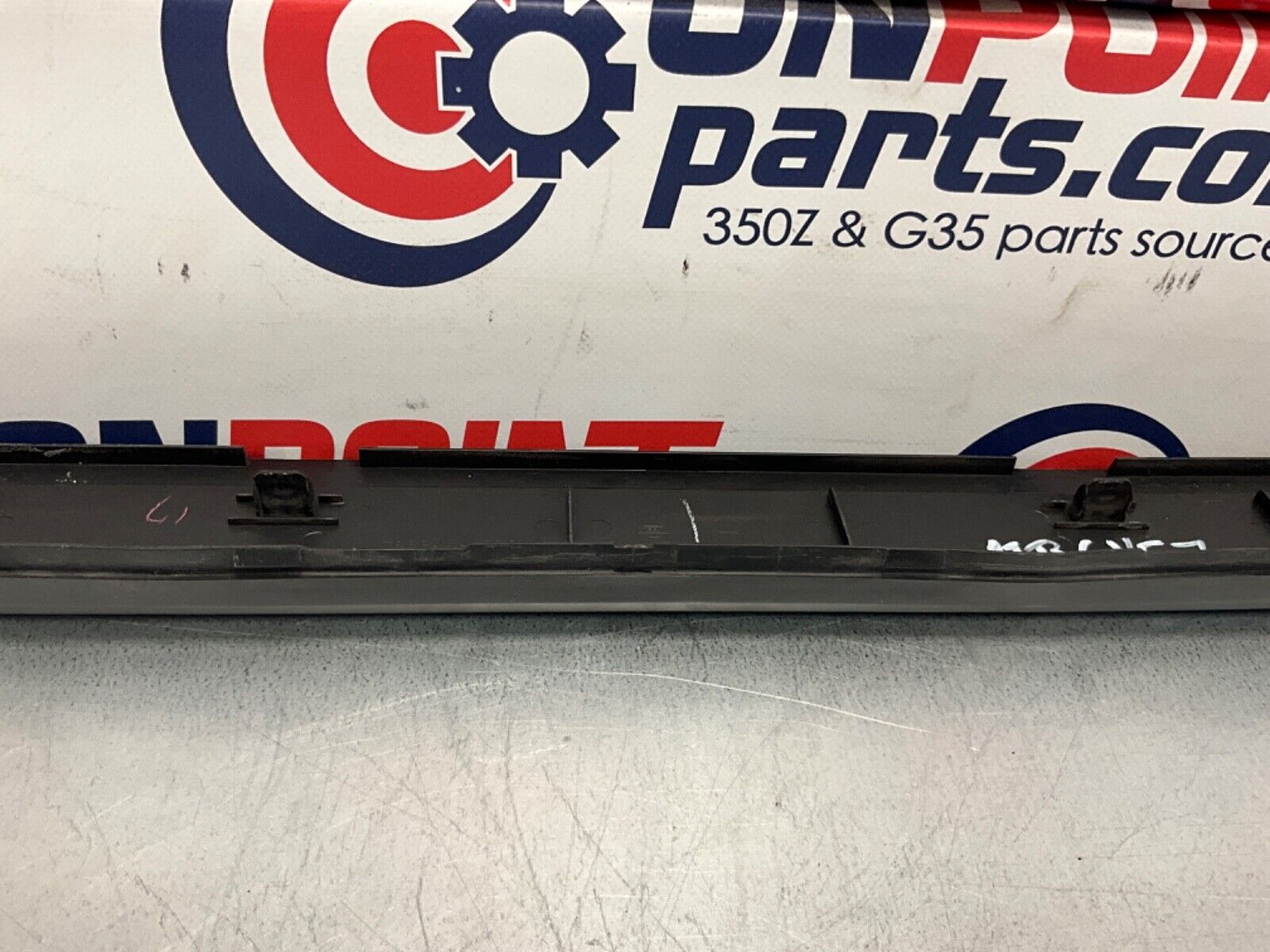 2007 Infiniti V35 G35 Passenger Right Door Threshold Kick Plate Trim OEM 11BGYE7 - On Point Parts Inc