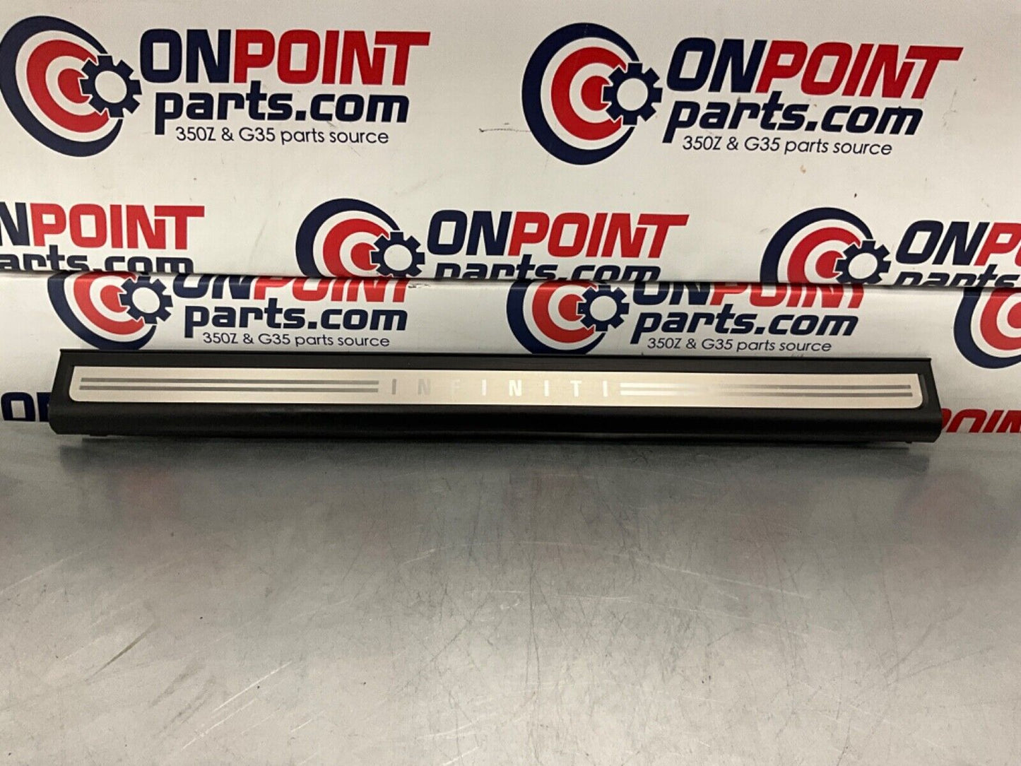 2007 Infiniti V35 G35 Driver Left Door Threshold Kick Plate Trim OEM 11BGYE7 - On Point Parts Inc