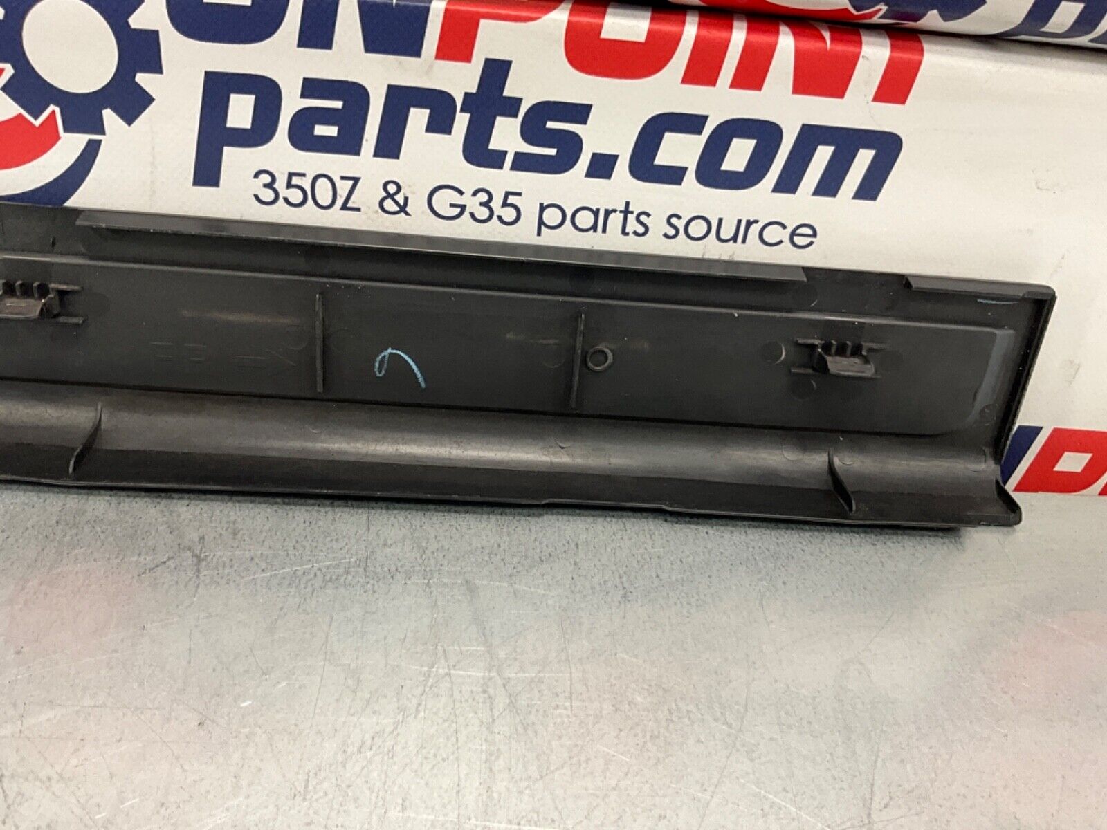 2007 Infiniti V35 G35 Driver Left Door Threshold Kick Plate Trim OEM 11BGYE7 - On Point Parts Inc