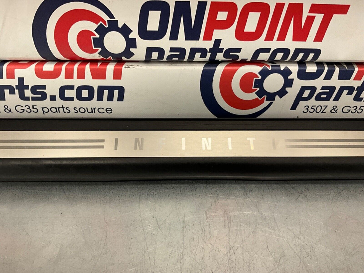 2007 Infiniti V35 G35 Driver Left Door Threshold Kick Plate Trim OEM 11BGYE7 - On Point Parts Inc