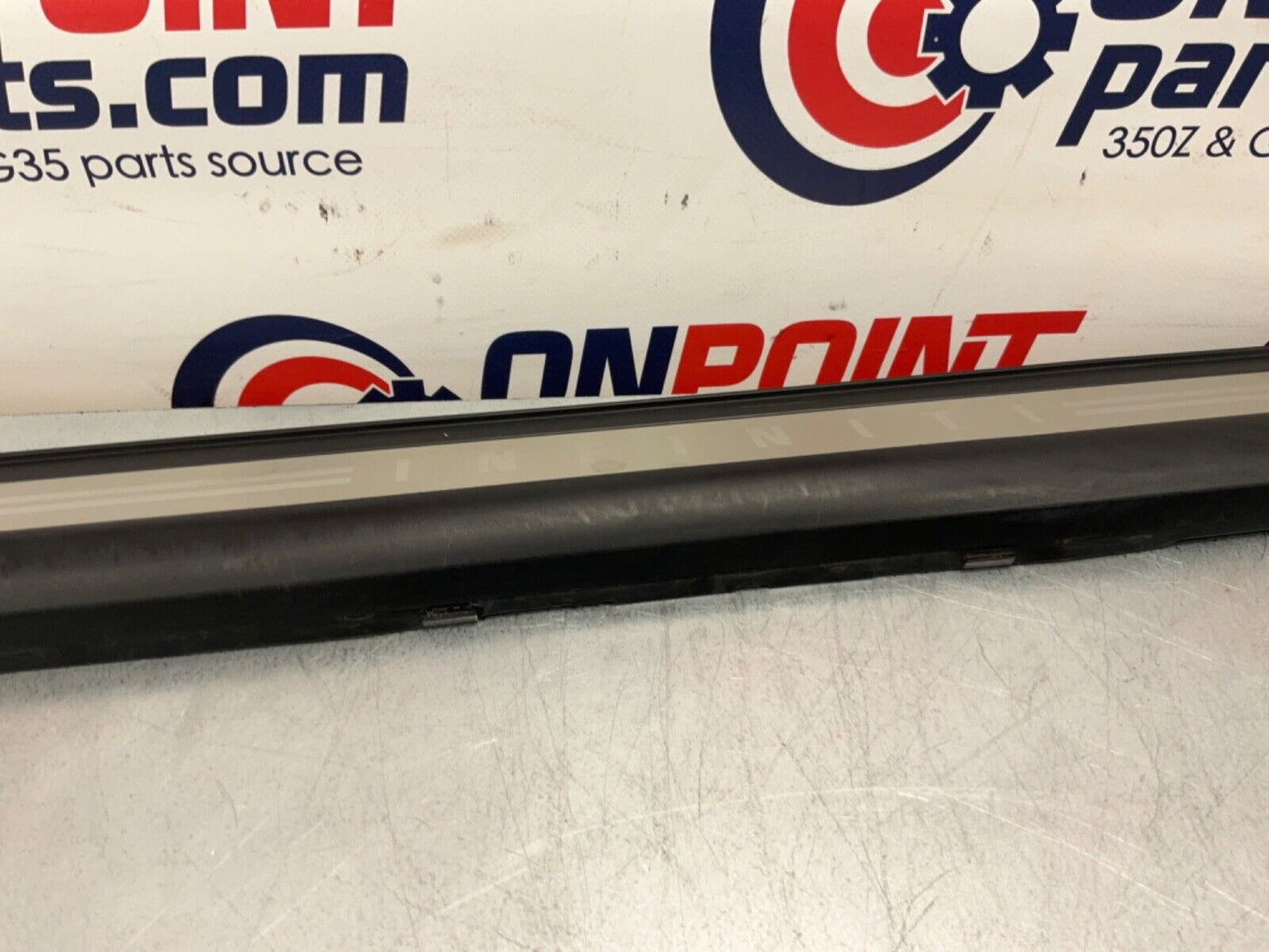 2007 Infiniti V35 G35 Driver Left Door Threshold Kick Plate Trim OEM 11BGYE7 - On Point Parts Inc