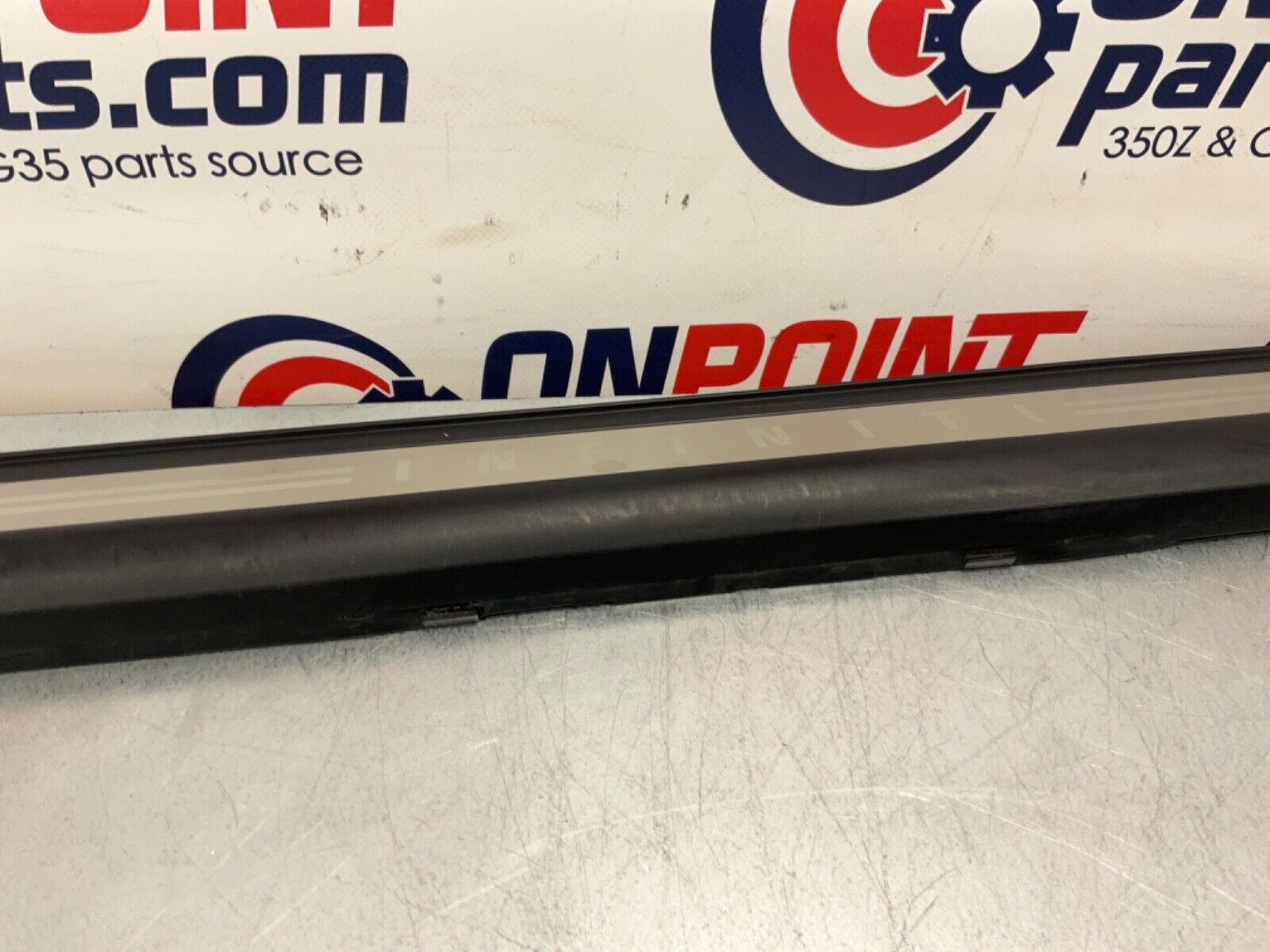2007 Infiniti V35 G35 Driver Left Door Threshold Kick Plate Trim OEM 11BGYE7 - On Point Parts Inc