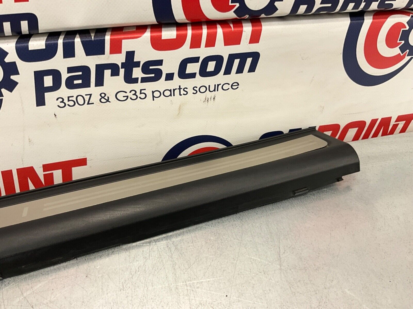 2007 Infiniti V35 G35 Driver Left Door Threshold Kick Plate Trim OEM 11BGYE7 - On Point Parts Inc