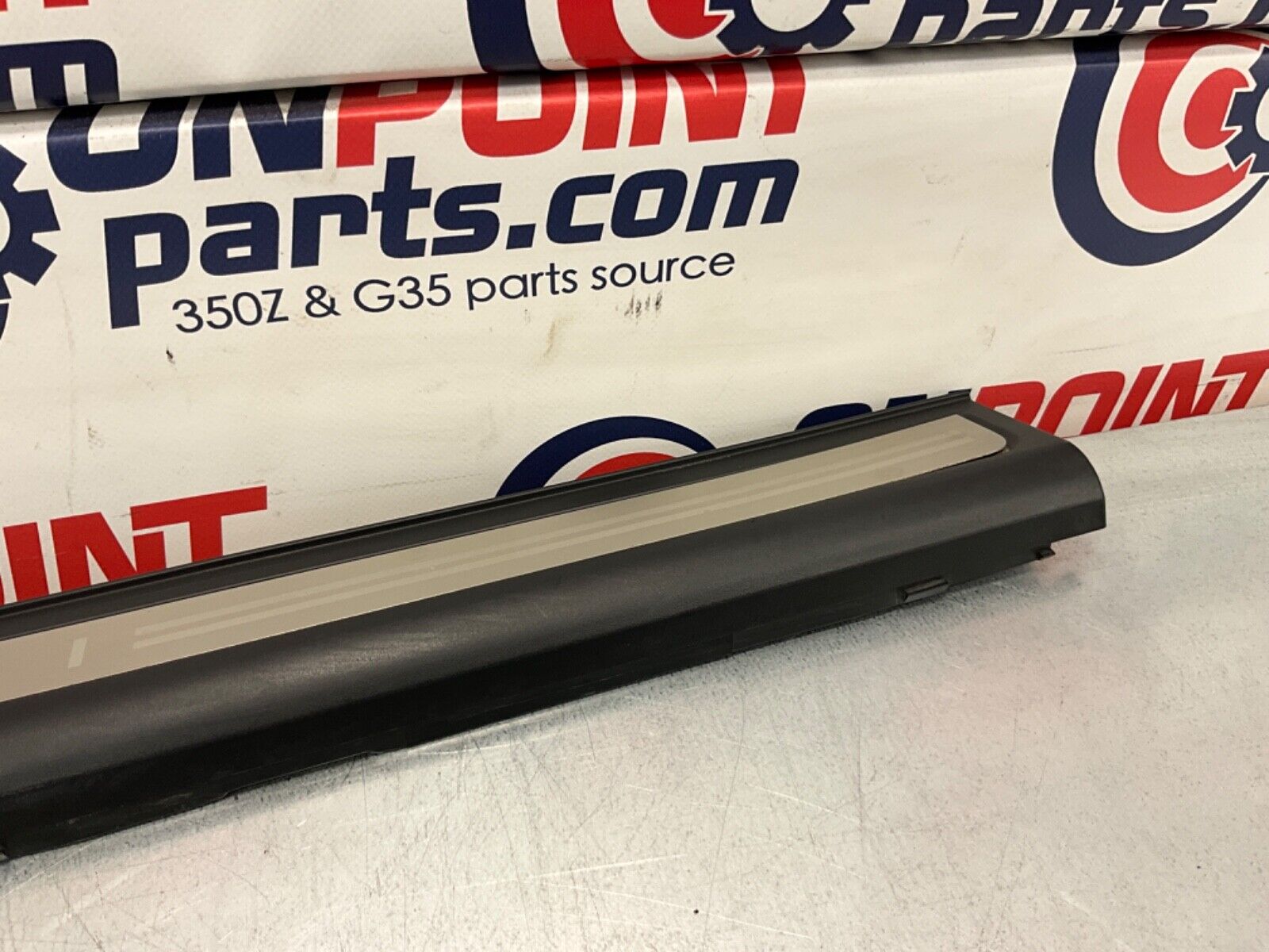 2007 Infiniti V35 G35 Driver Left Door Threshold Kick Plate Trim OEM 11BGYE7 - On Point Parts Inc