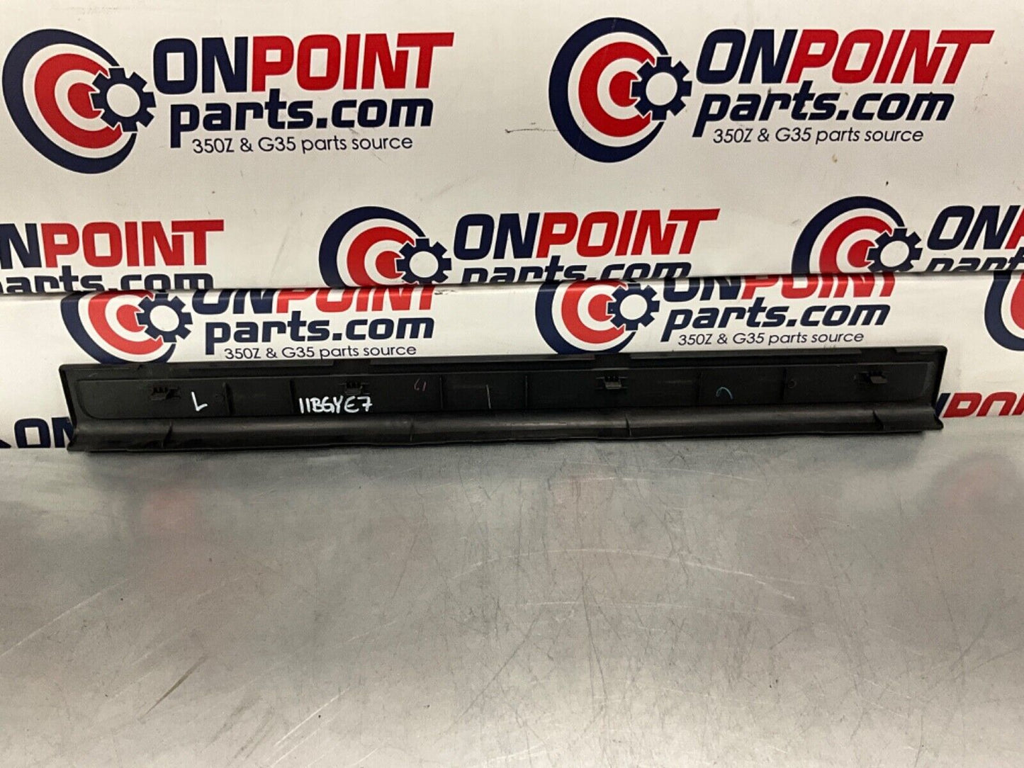 2007 Infiniti V35 G35 Driver Left Door Threshold Kick Plate Trim OEM 11BGYE7 - On Point Parts Inc