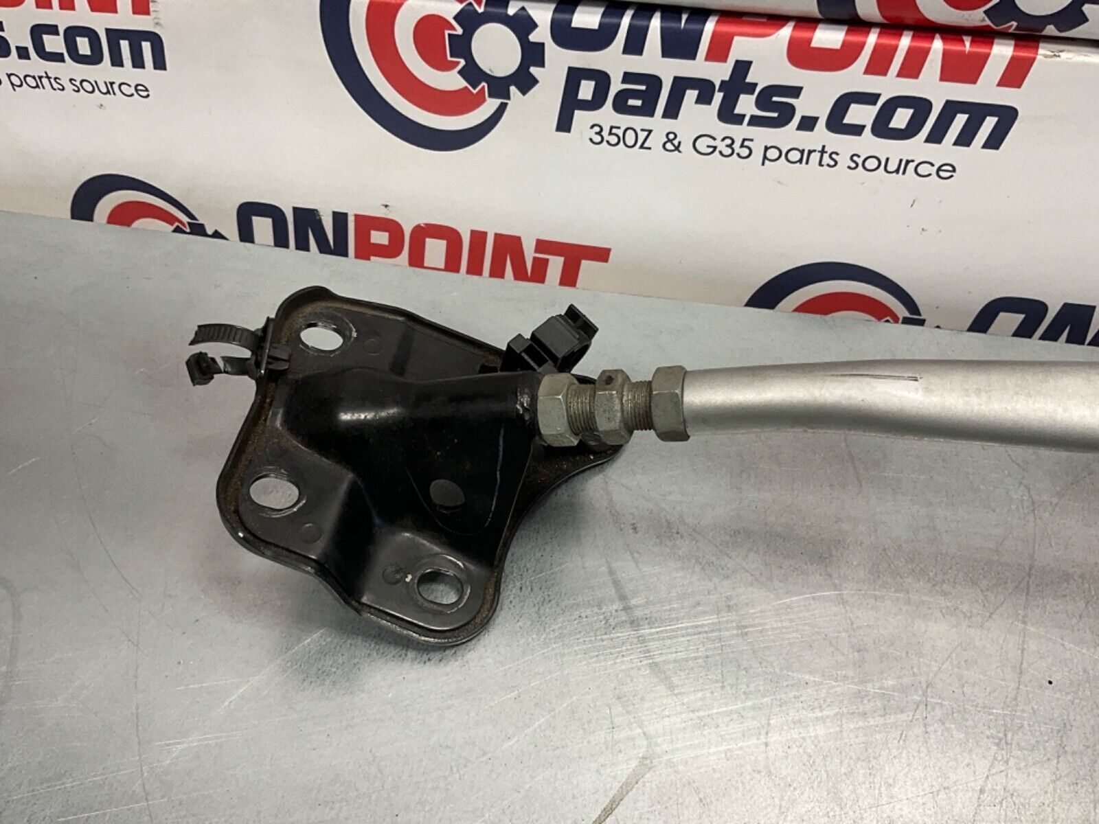 2005 Nissan Z33 350Z Front Upper Strut Tower Brace Bar Assembly OEM 24BHQE3 - On Point Parts Inc