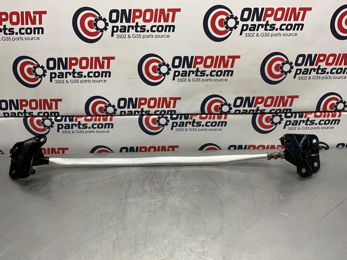 2005 Nissan Z33 350Z Front Upper Strut Tower Brace Bar Assembly OEM 24BHQE3 - On Point Parts Inc