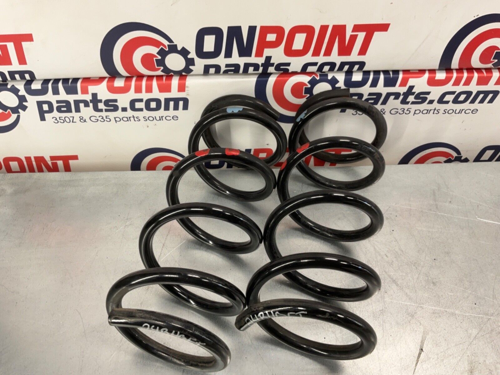 2005 Nissan Z33 350Z Rear Red Dot Coil Springs OEM 24BHQEI - On Point Parts Inc