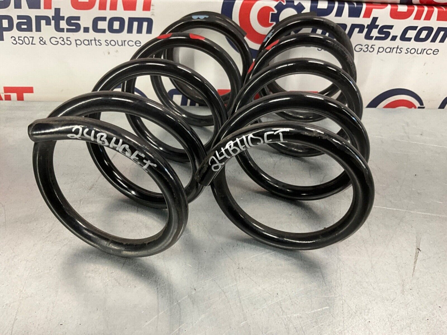 2005 Nissan Z33 350Z Rear Red Dot Coil Springs OEM 24BHQEI - On Point Parts Inc