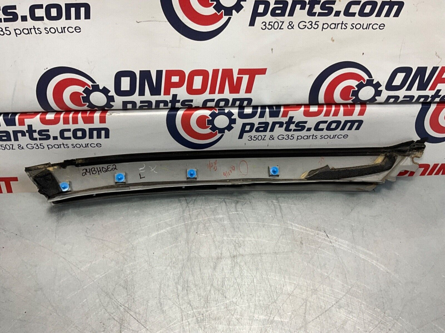 2005 Nissan Z33 350Z Driver Left Exterior Convertible A Pillar Trim OEM 24BHQE2 - On Point Parts Inc