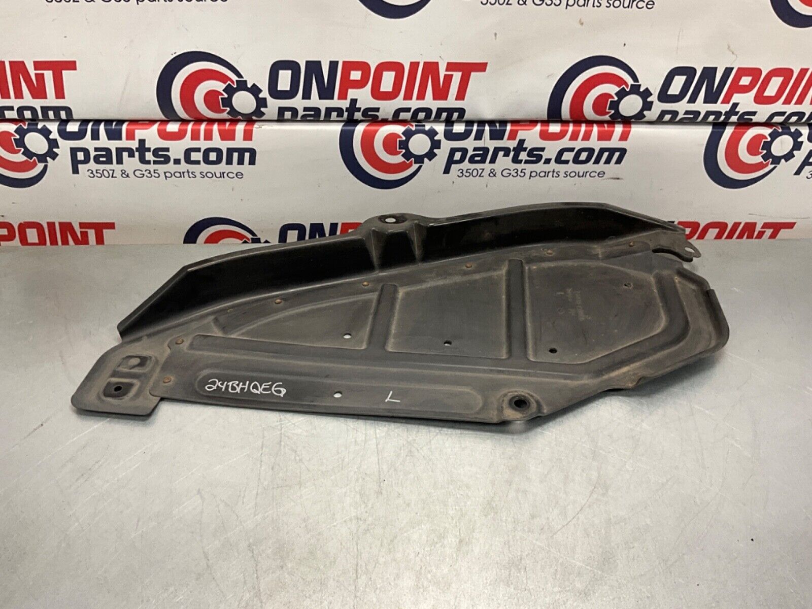 2005 Nissan 350Z Driver Left Rear Underbody Skid Plate Splash Guard OEM 24BHQEK - On Point Parts Inc