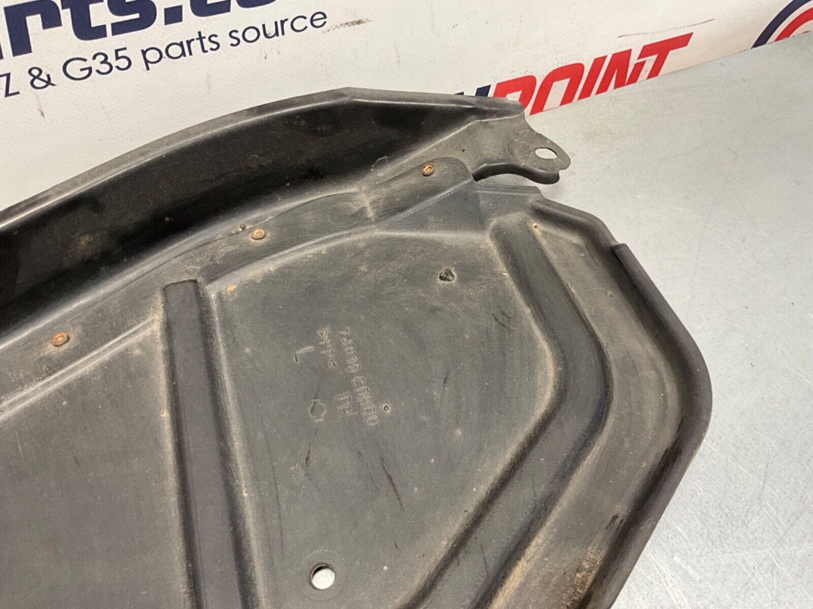 2005 Nissan 350Z Driver Left Rear Underbody Skid Plate Splash Guard OEM 24BHQEK - On Point Parts Inc