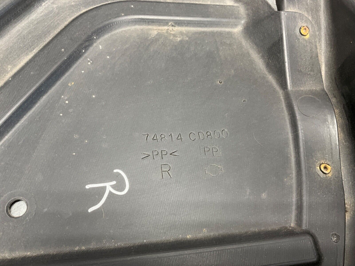 2005 Nissan 350Z Passenger Right Underbody Skid Plate Splash Guard OEM 24BHQEG - On Point Parts Inc