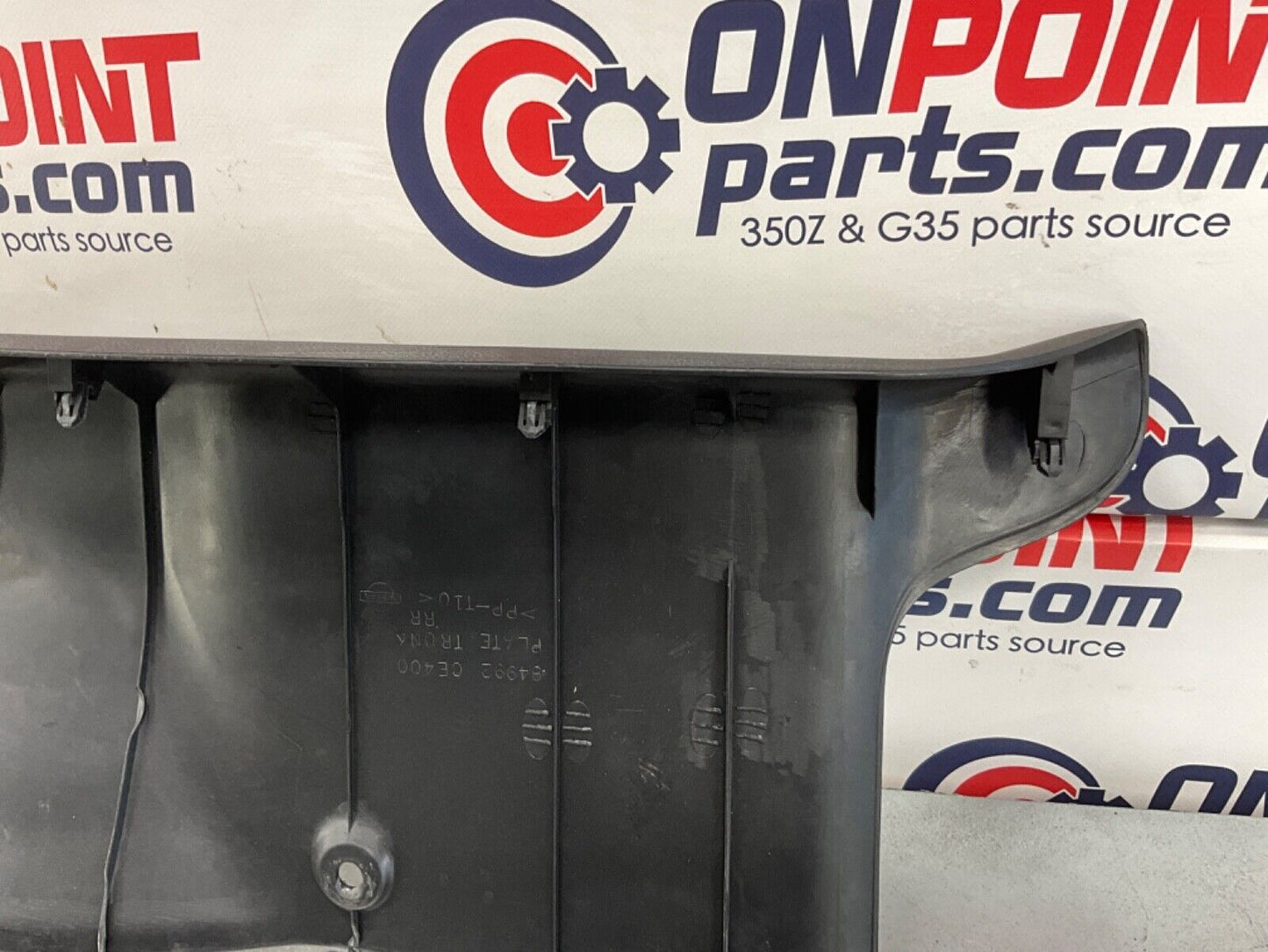 2005 Nissan Z33 350Z Rear Convertible Trunk Latch Trim 84992 OEM 24BHQE7 - On Point Parts Inc