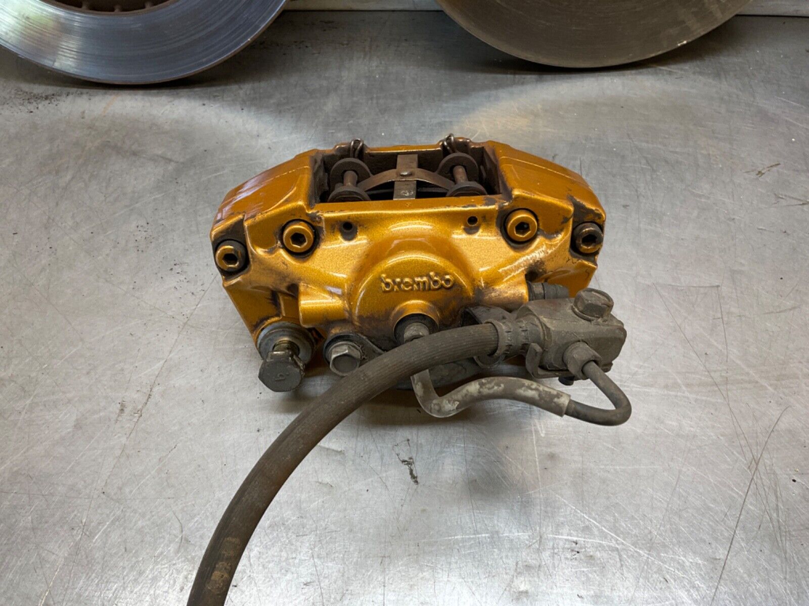 2005 Nissan Z33 350Z Brembo Brake Calipers with Rotors and Lines OEM 24BHQE0 - On Point Parts Inc