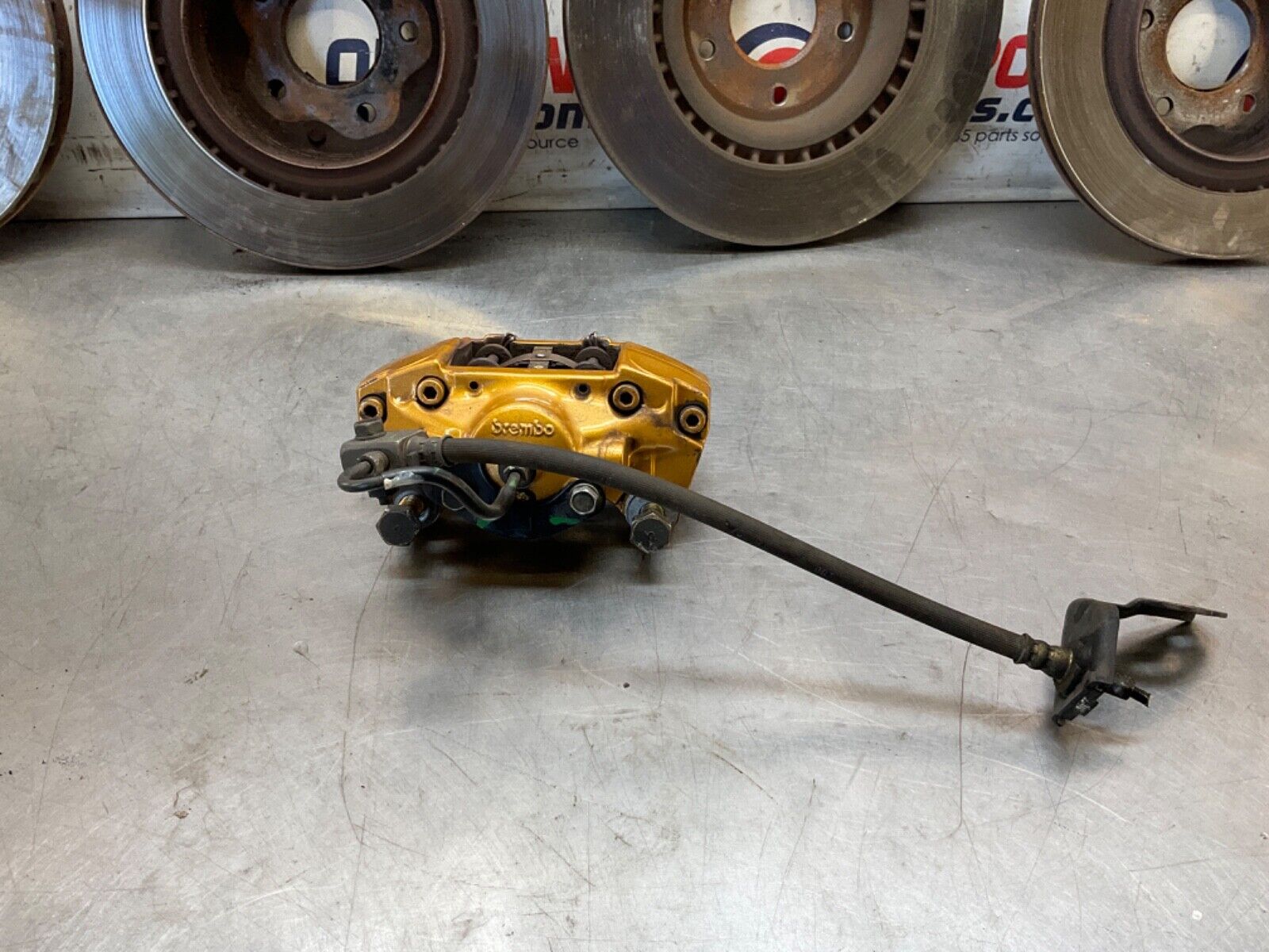 2005 Nissan Z33 350Z Brembo Brake Calipers with Rotors and Lines OEM 24BHQE0 - On Point Parts Inc