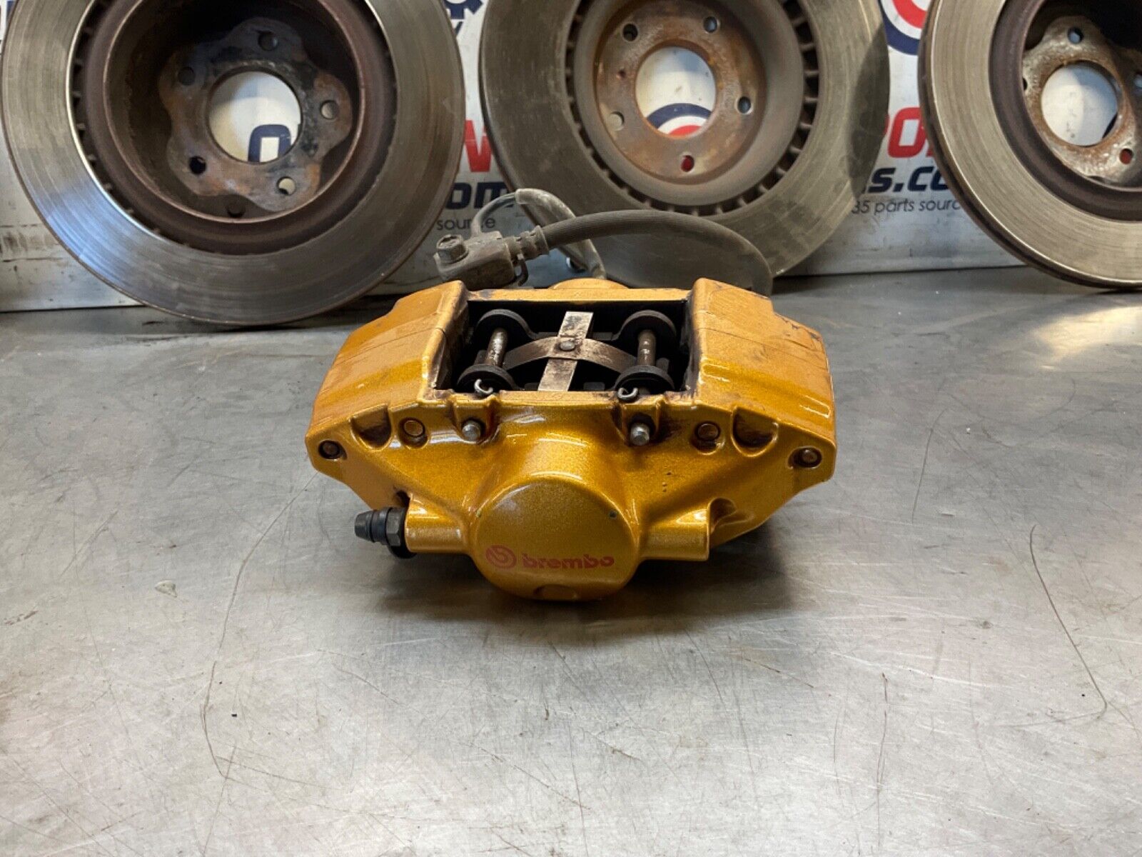 2005 Nissan Z33 350Z Brembo Brake Calipers with Rotors and Lines OEM 24BHQE0 - On Point Parts Inc
